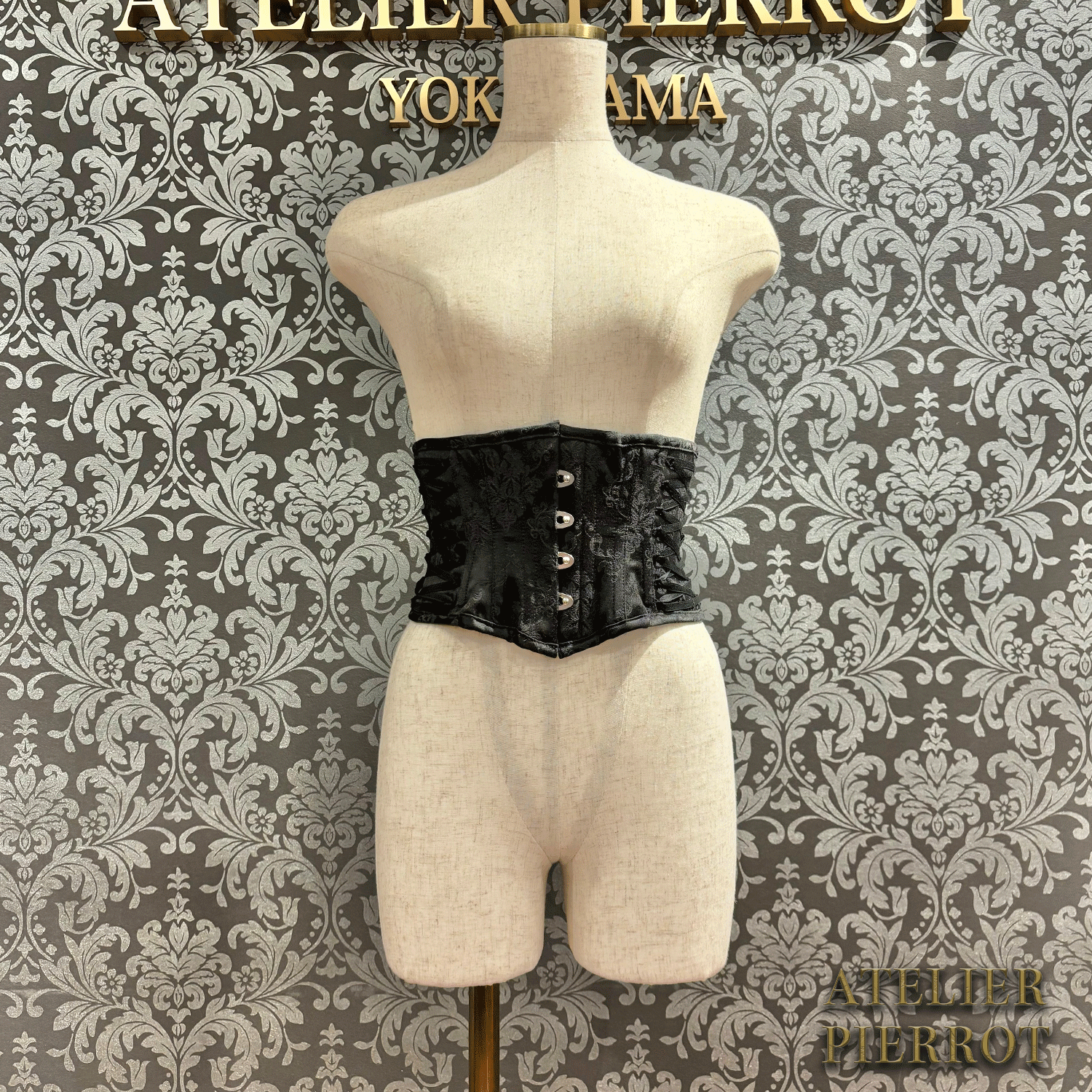 【ATELIER PIERROT】　Midnight Thorn Corset　White/Wine/Navy/Black×White/Black