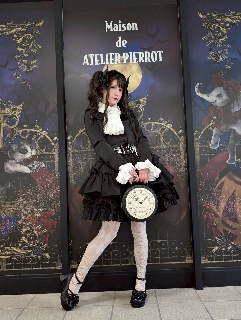 【ATELIER PIERROT】“ Aeon”鐘肩袋青銅/黑色