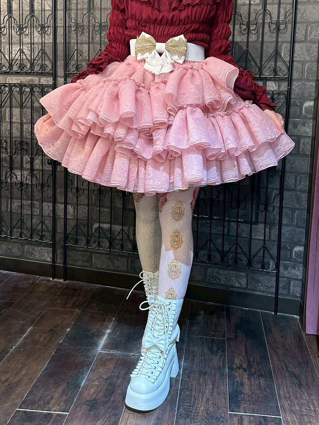 [Vallée lys] Valée Petale VoilerockWhite/Pink/Black