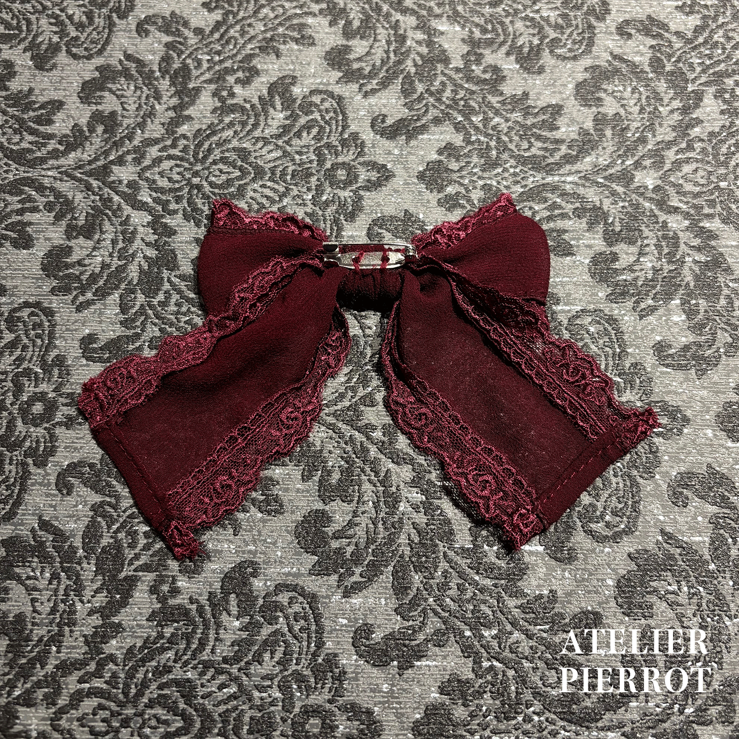 【ATELIER PIERROTLACE GRACE Choker White/Bordeaux/Purple/Green/Navy/Black★5 월 말에 출시되었습니다★