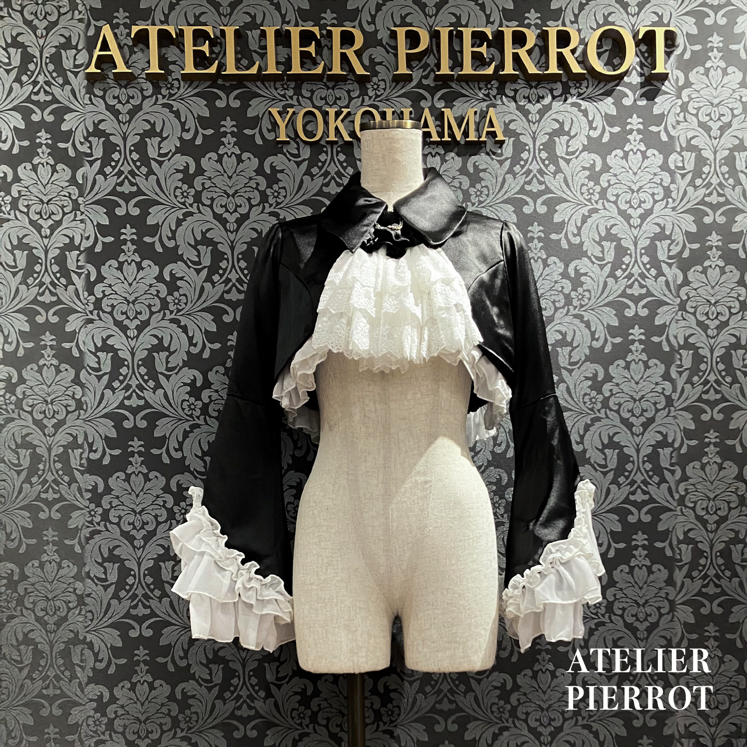 【ATELIER PIERROT】 Valkyrie Chaqueta de volante White/Burdeos/Navy/Negro x Blanco/Negro ★Lanzado a mediados a finales de agosto★