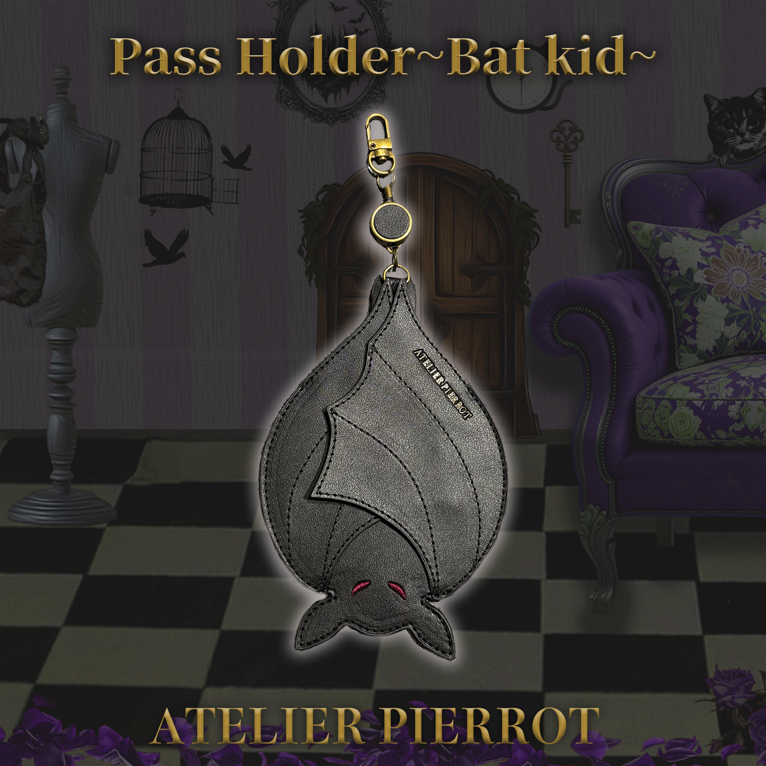 【ATELIER PIERROT】　Pochette a la carte Series　Pass Holder~Bat kid~　★12月中旬発売★
