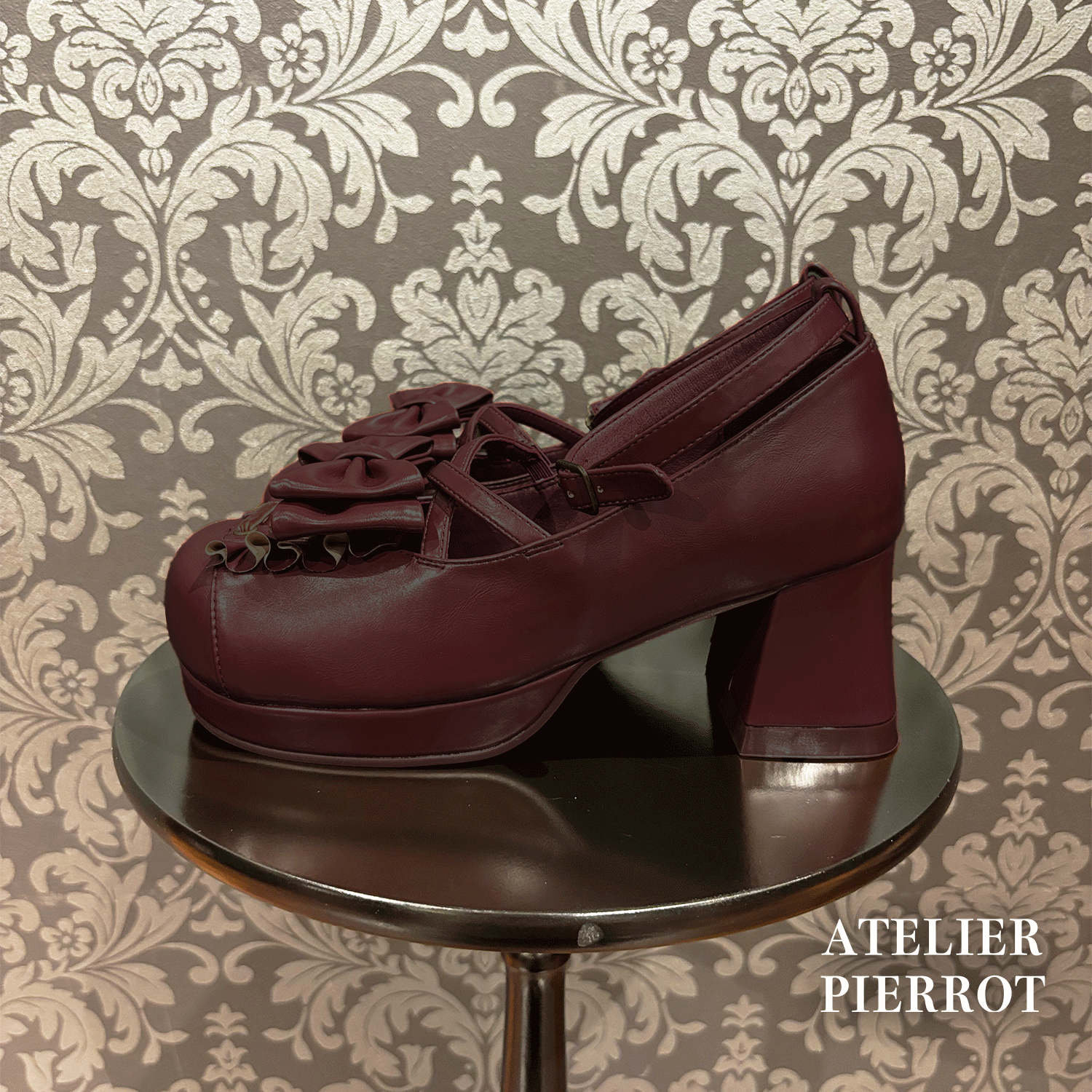 【ATELIER PIERROT】 Verzauberte Korsettpumpen weiß/bordeaux/schwarz S/m/l/xl  ★Mitte bis Ende April veröffentlicht★