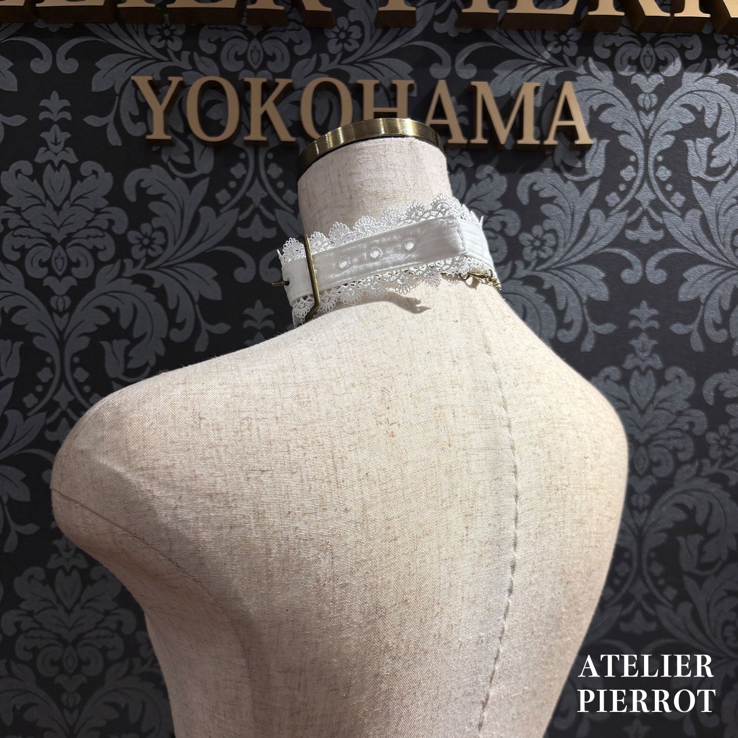 【ATELIER PIERROT】　★ご予約受付中★ Forbidden Prayer Choker Necklace Set  ホワイト/ブラック