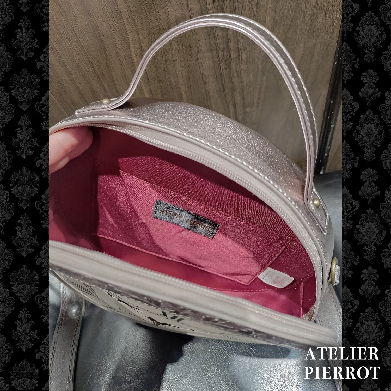 【ATELIER PIERROT】 　★ご予約受付中★ “Aeon” Clock Shoulder Bag　-Gothic Lolita Shoulder Bag- 新色シルバー/ブロンズ/ブラック