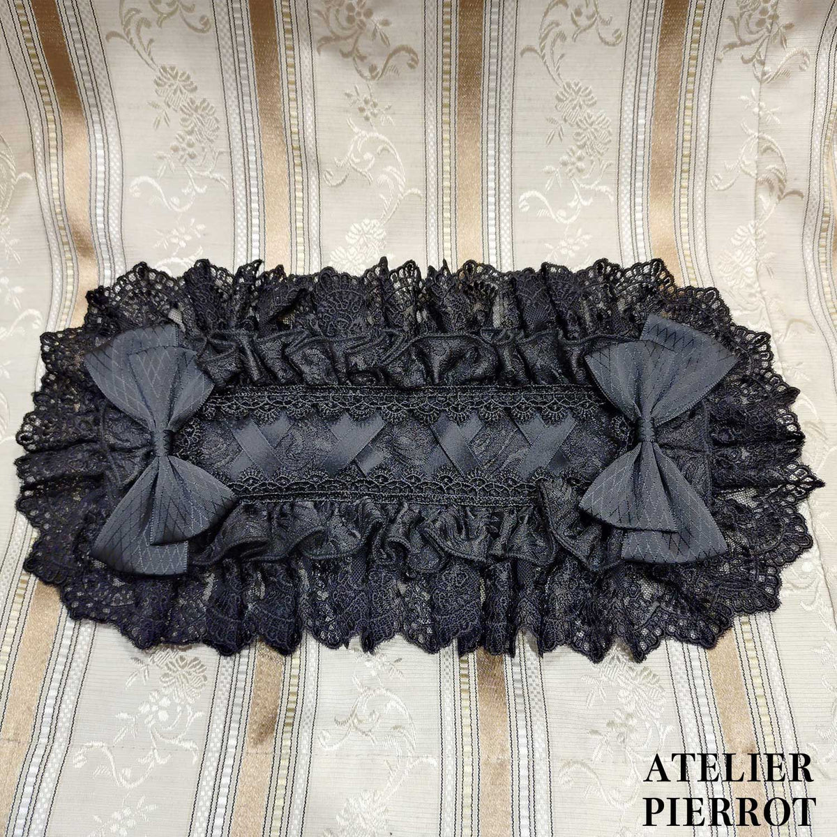 【ATELIER PIERROT】　Royal Nocturne Headdress　ホワイト/ピンク/ワイン/グリーン/ネイビー/ブラック