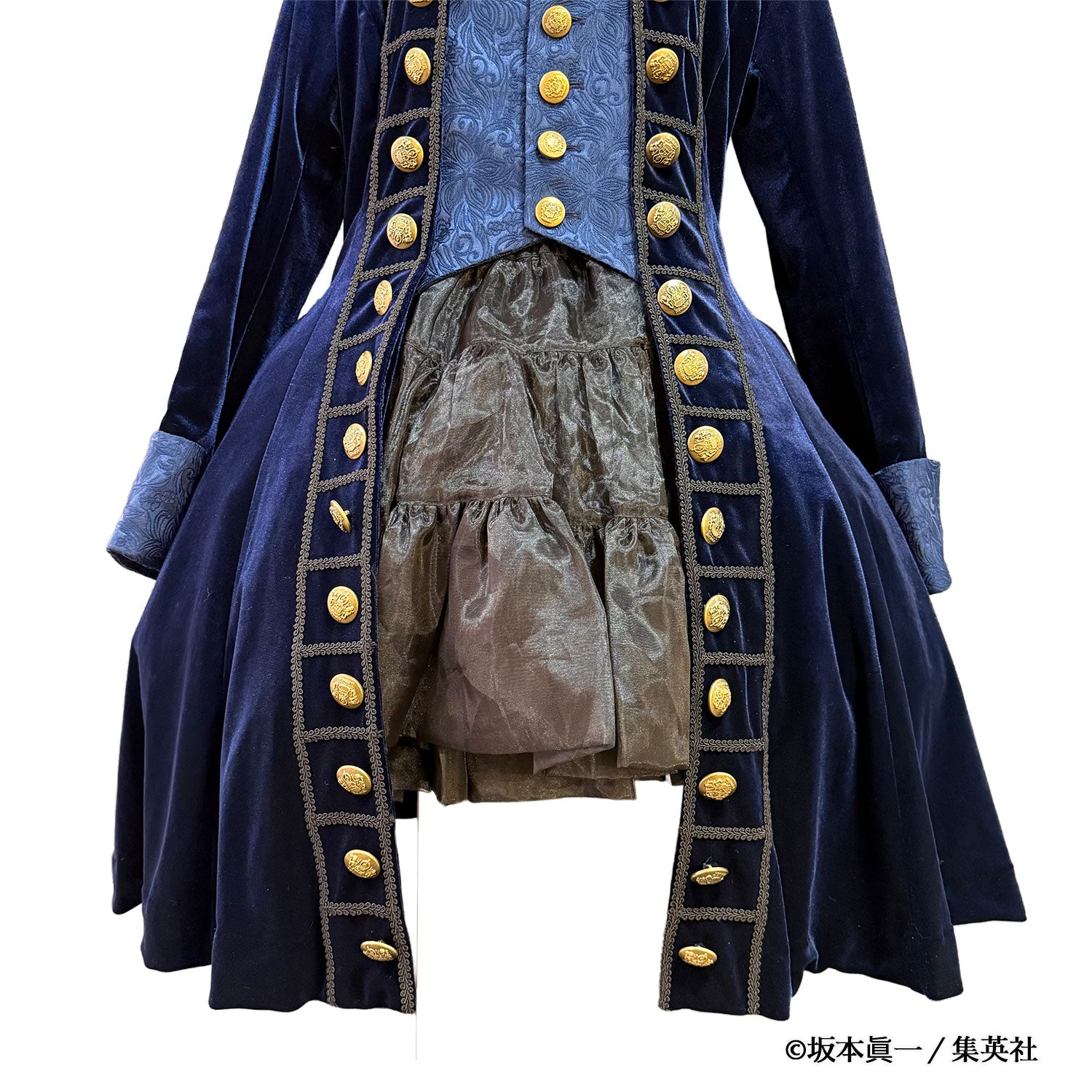 【ATELIER PIERROT】　「 イノサン 」 ロングジャケット　赤 ( 刺繍あり ) /青( 刺繍なし ) /黒 ( 刺繍なし ) 　