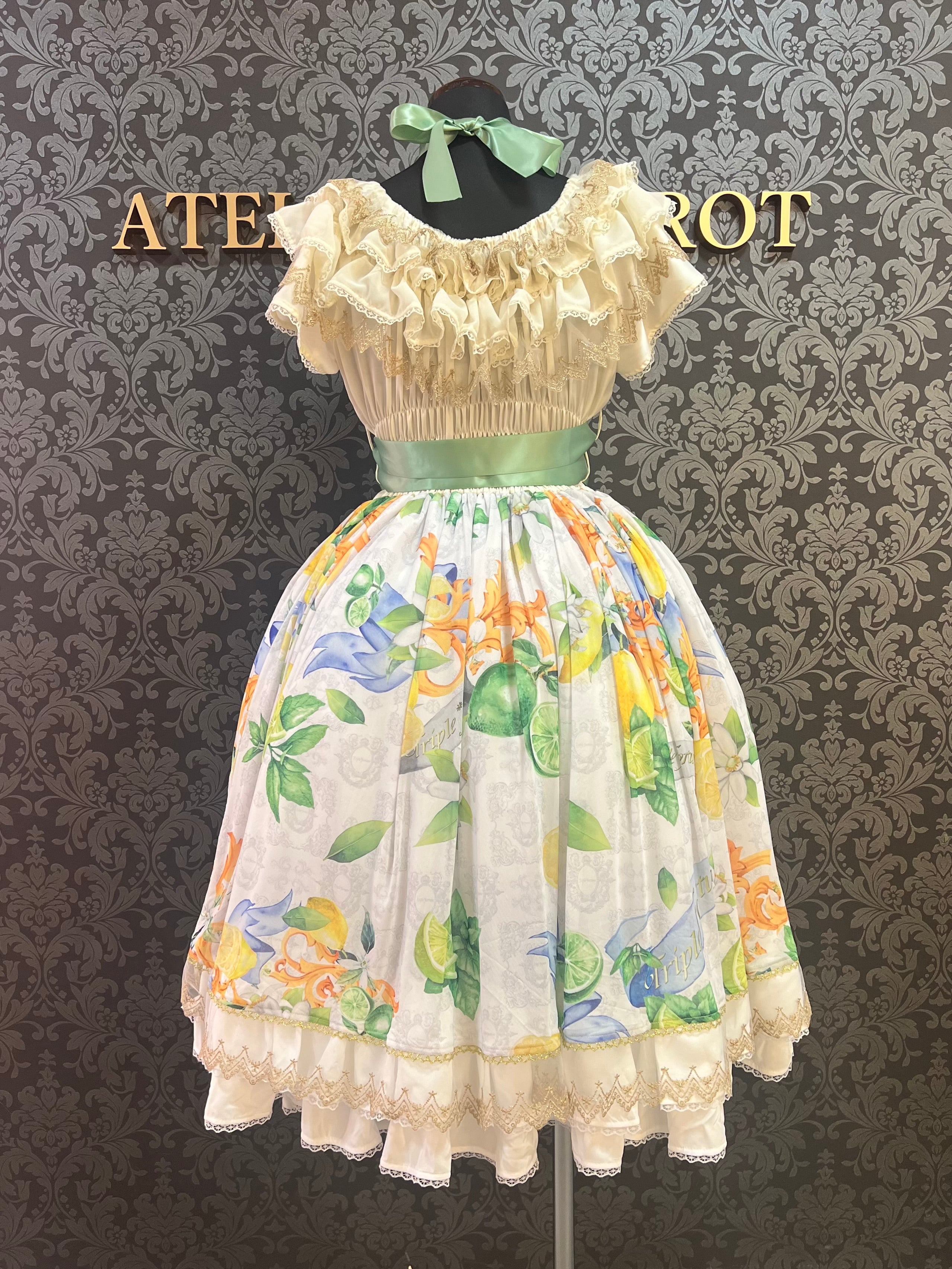 [Triple Fortune] Triple Fortune Skelett-Mädchenrock (blau)