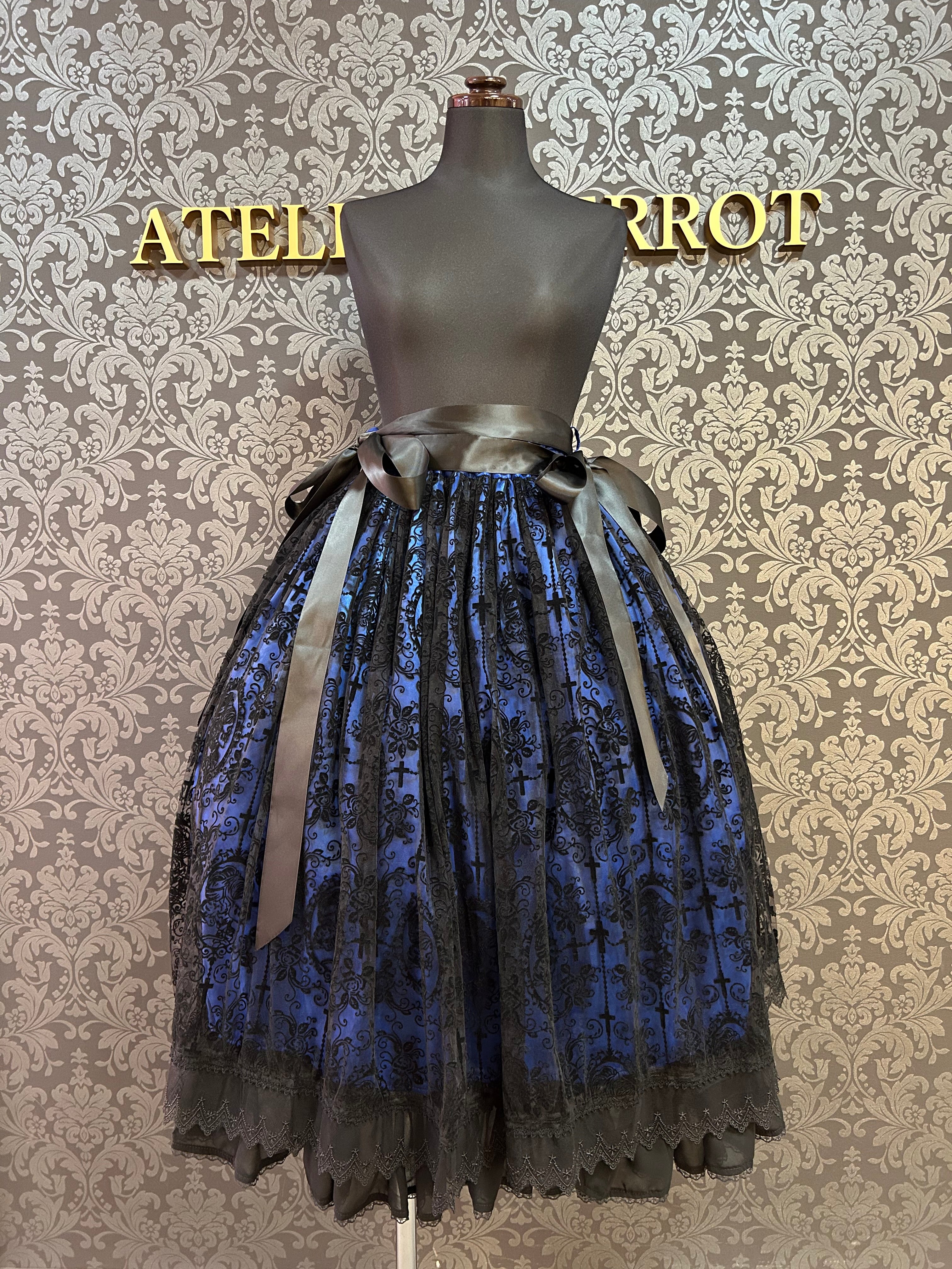 トリプルフォーチュン　骸骨少女JSK Triple fortune】トリプルフォーチュン 骸骨少女スカート (青