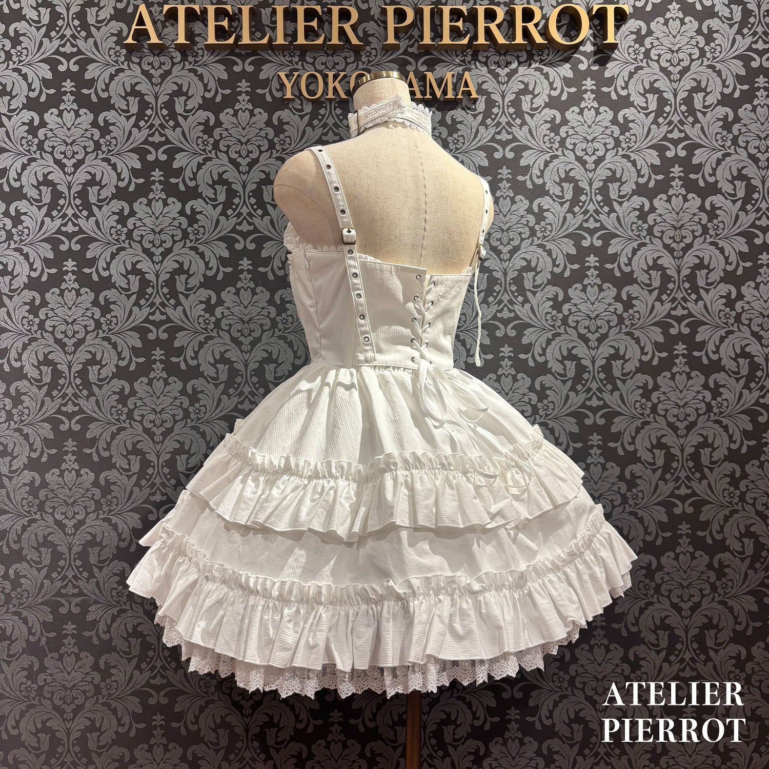 【ATELIER PIERROT】　★ご予約受付中★ Forbidden Prayer Choker Necklace Set  ホワイト/ブラック