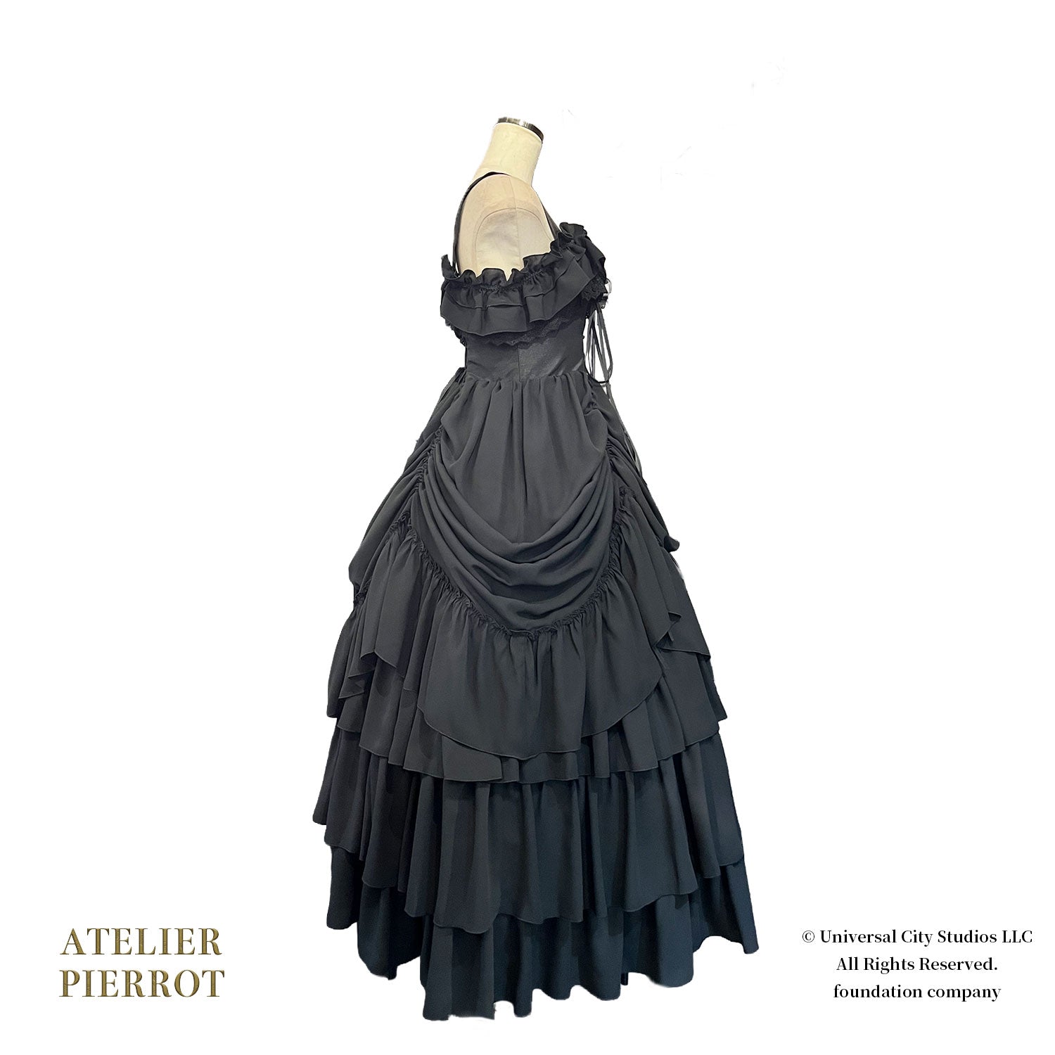 【ATELIER PIERROT] WICKED/Elphaba's Long Bustle JSK Noir x Vert/Noir x Noir