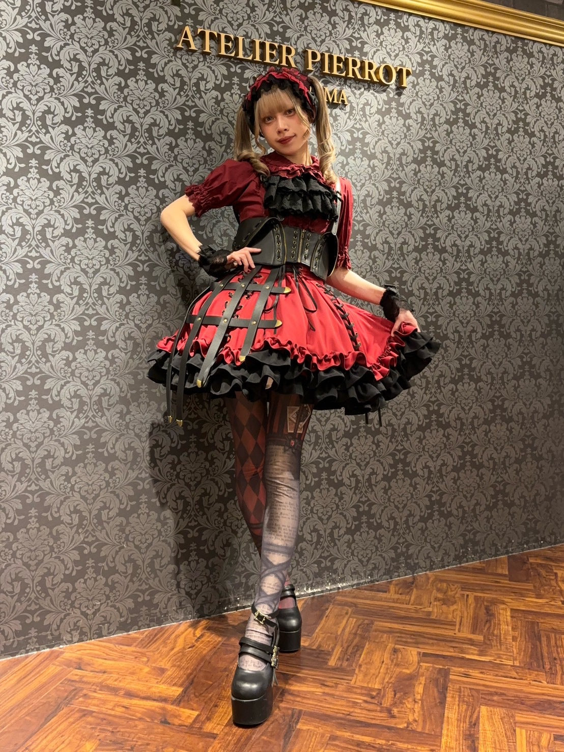 【ATELIER PIERROT】　★ご予約受付中★Sealed Cage Corset Harness　ホワイト/ブラック