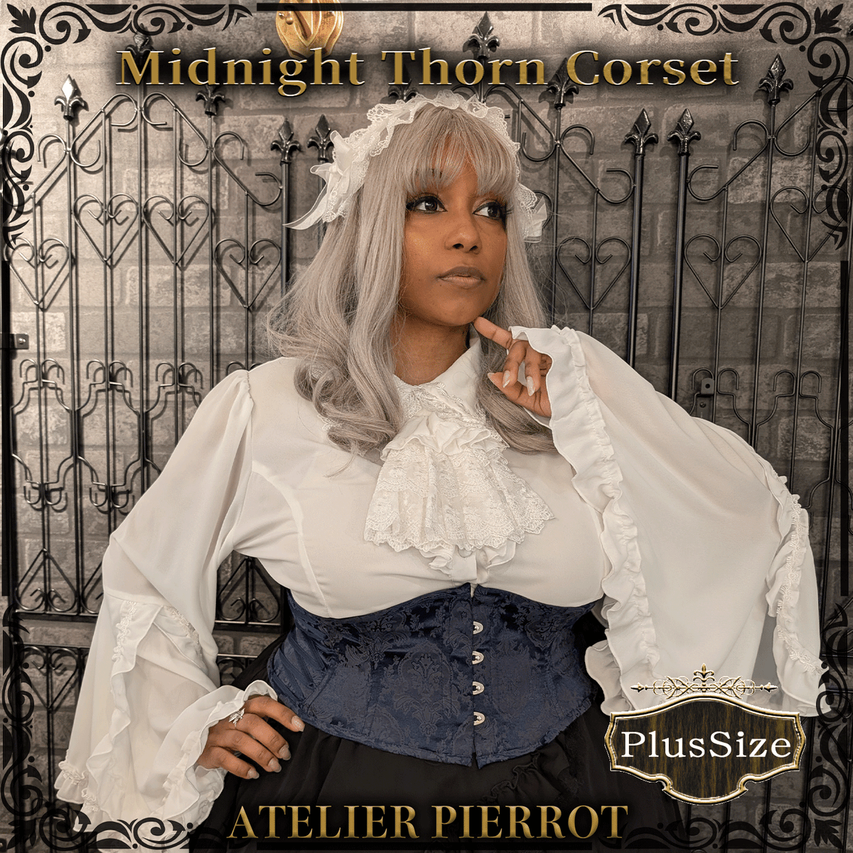 ATELIER PIERROT】 Midnight Thorn Corset プラスサイズ