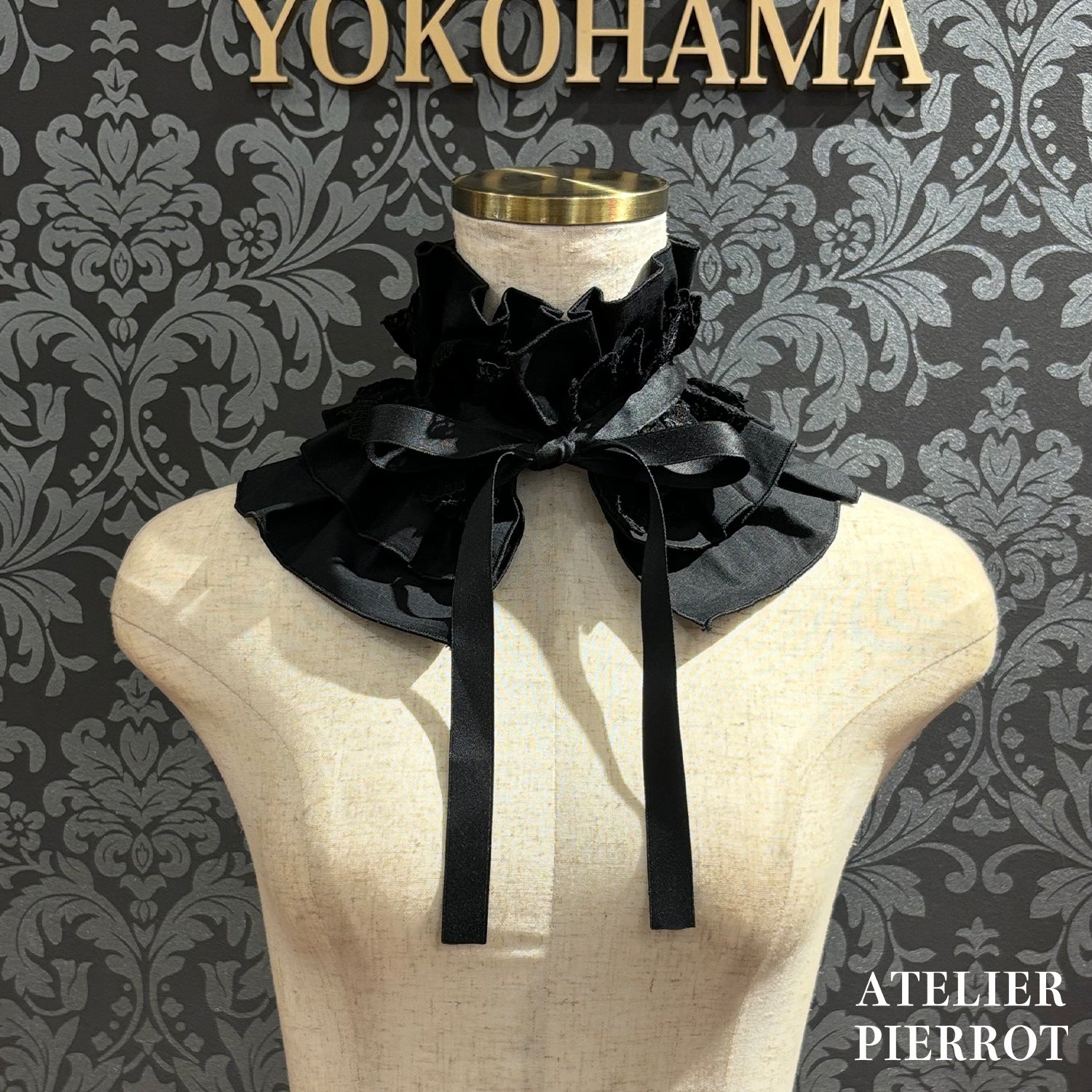 【ATELIER PIERROT】　★Jetzt Reservierungen entgegennehmen★ Marionetten-Korsett-Rock-Set gestreift/Black