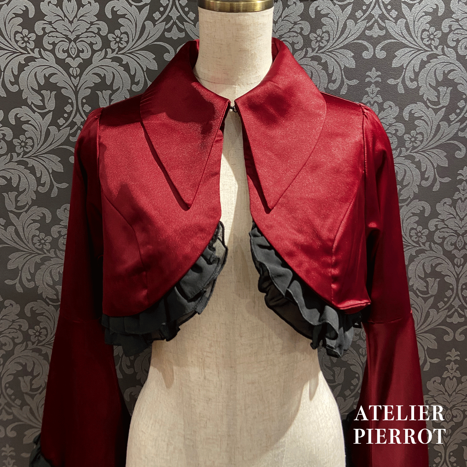 【ATELIER PIERROT】 Valkyrie Chaqueta de volante White/Burdeos/Navy/Negro x Blanco/Negro ★Lanzado a mediados a finales de agosto★