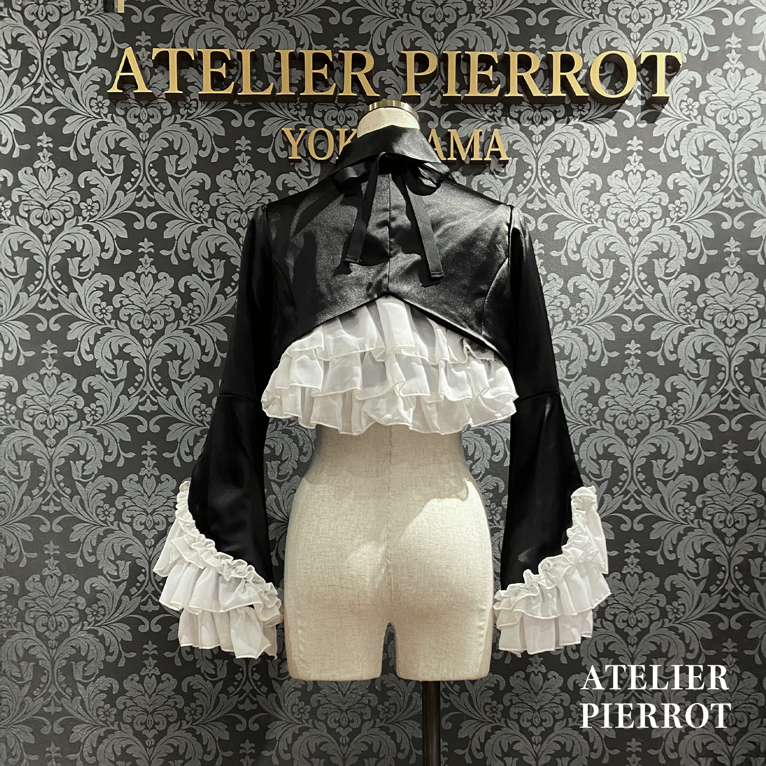 【ATELIER PIERROT】 Valkyrie Chaqueta de volante White/Burdeos/Navy/Negro x Blanco/Negro ★Lanzado a mediados a finales de agosto★