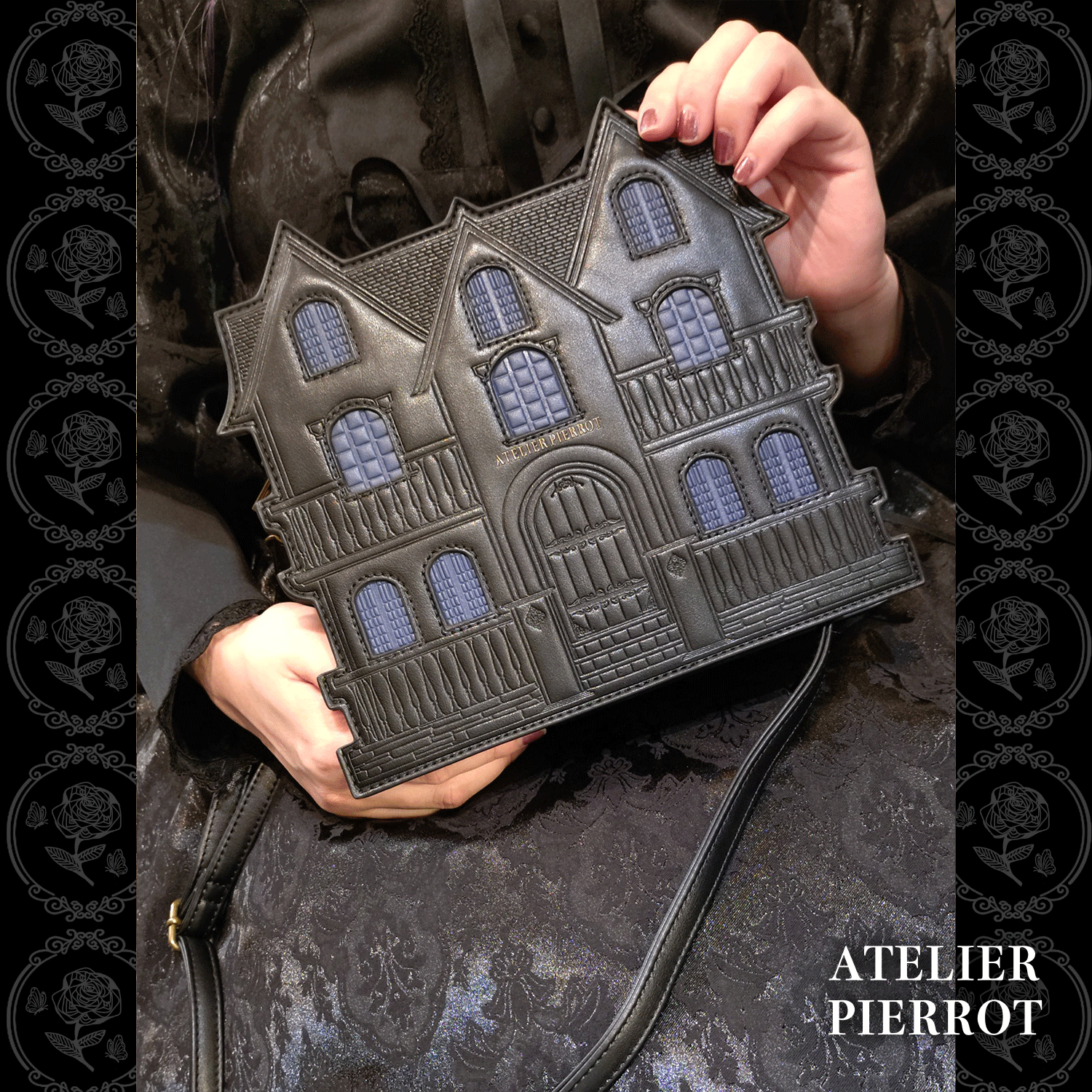 【ATELIER PIERROT】　Haunted House Pochette　ホワイト/パープル/ブラック　★11月中旬〜下旬発売★
