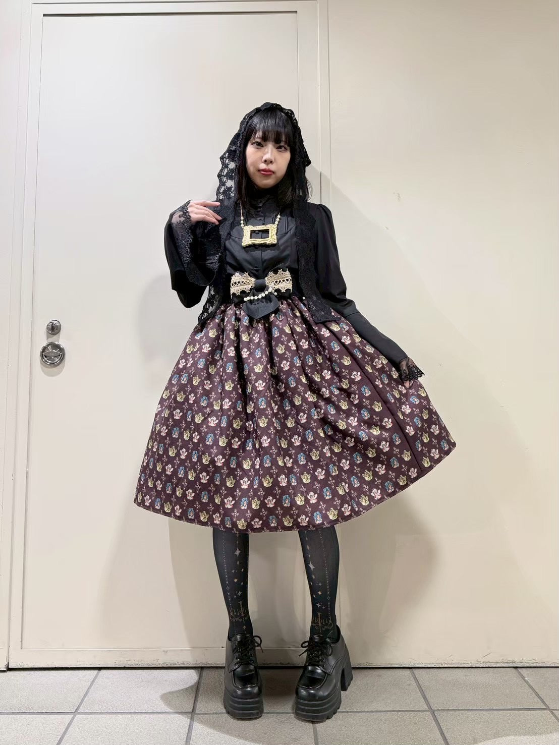 【Morun×Muuna Stoik】モランムーナストイック　Fairy girls スカート　ピンク/ボルドー/ブルー/ブラック