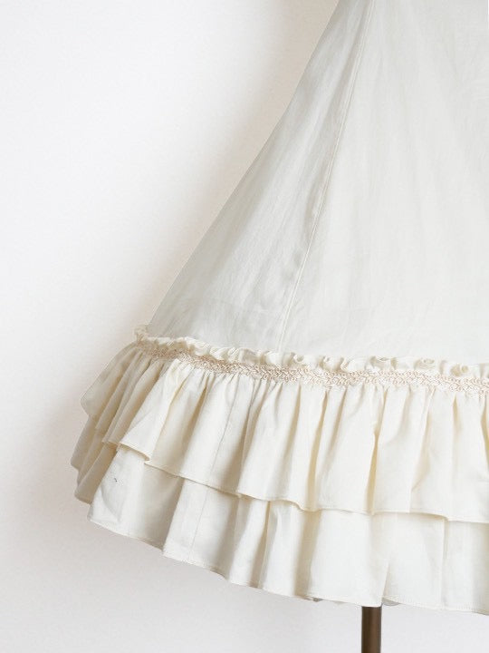 [Jeune fille victorienne] Robe victorienne Luke Floral Lillian Rose Ivoire/Black