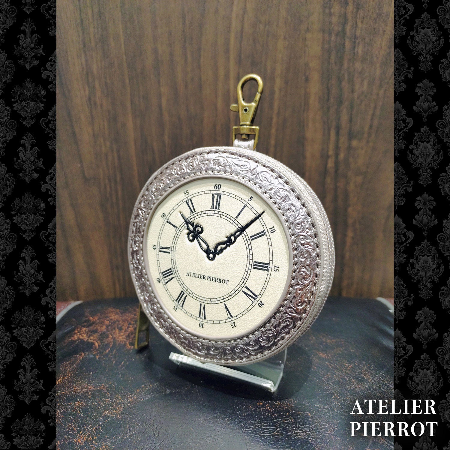 【ATELIER PIERROT】   ★예약 접수 중★ Pochette a la carte Coin Purse ~Clock~-Gothic Lolita Coin Purse- 신색 실버/브론즈/Black
