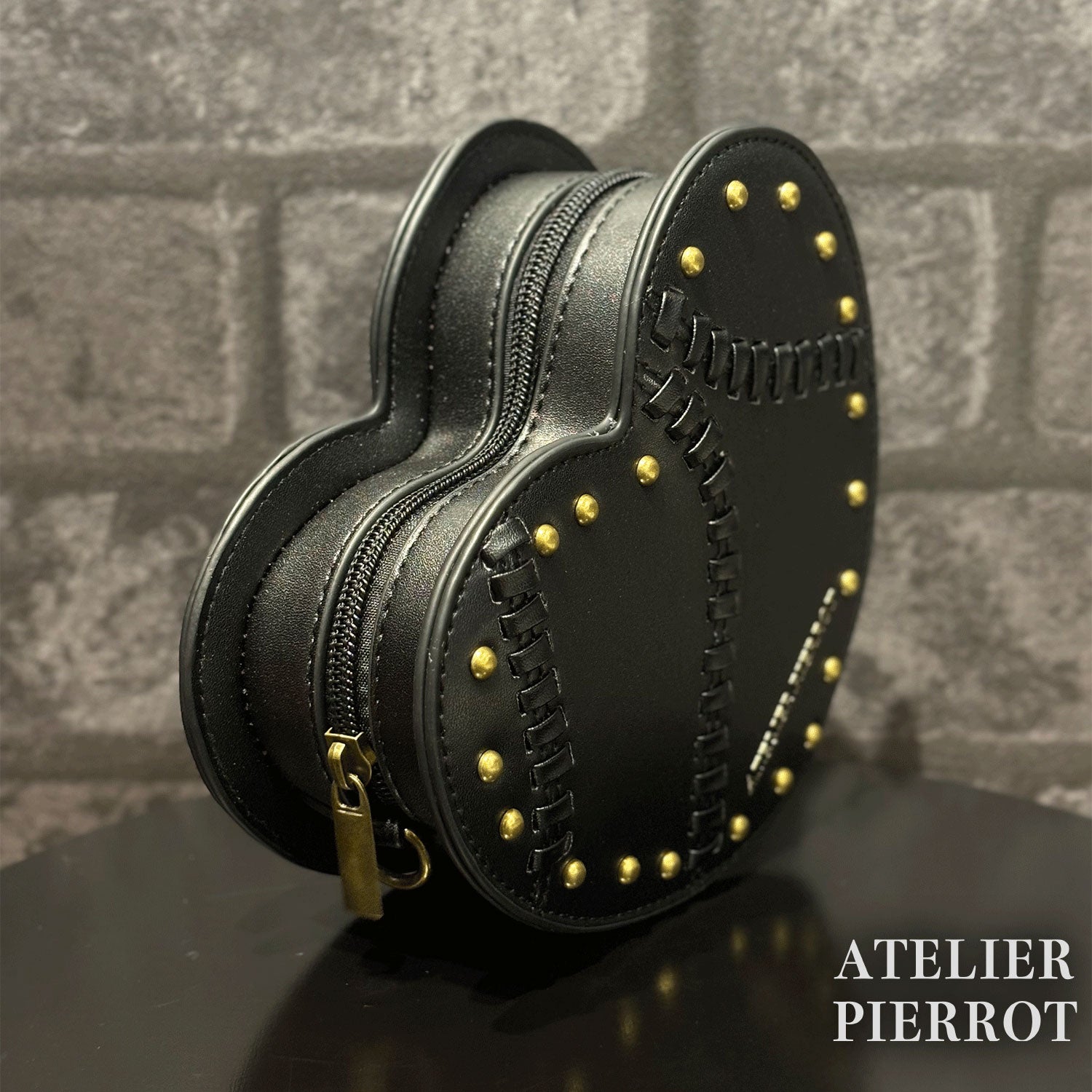 【ATELIER PIERROT】　Mended Heart Shoulder BAG　White/Bordeaux/Black ★Released in mid-February★