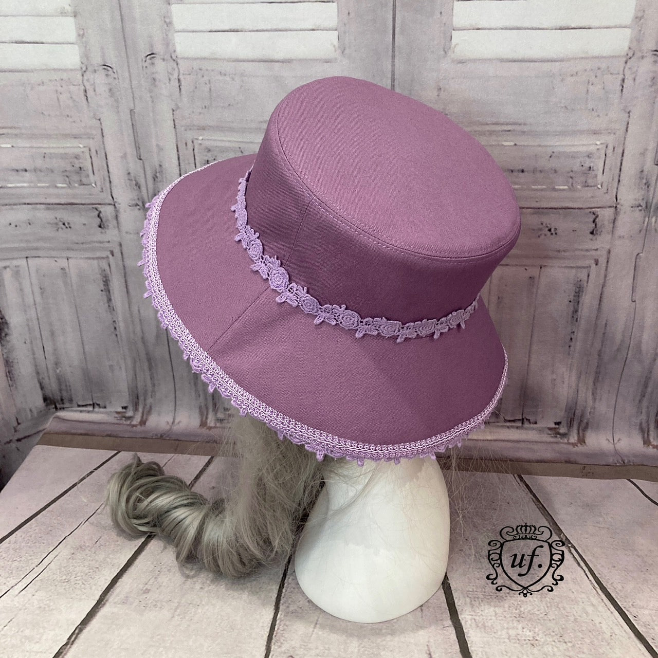 [uf] Sombrero de pescador rosa rococóBlack/Purple/Marrón★Rebajas de invierno hasta el 23 de febrero.★