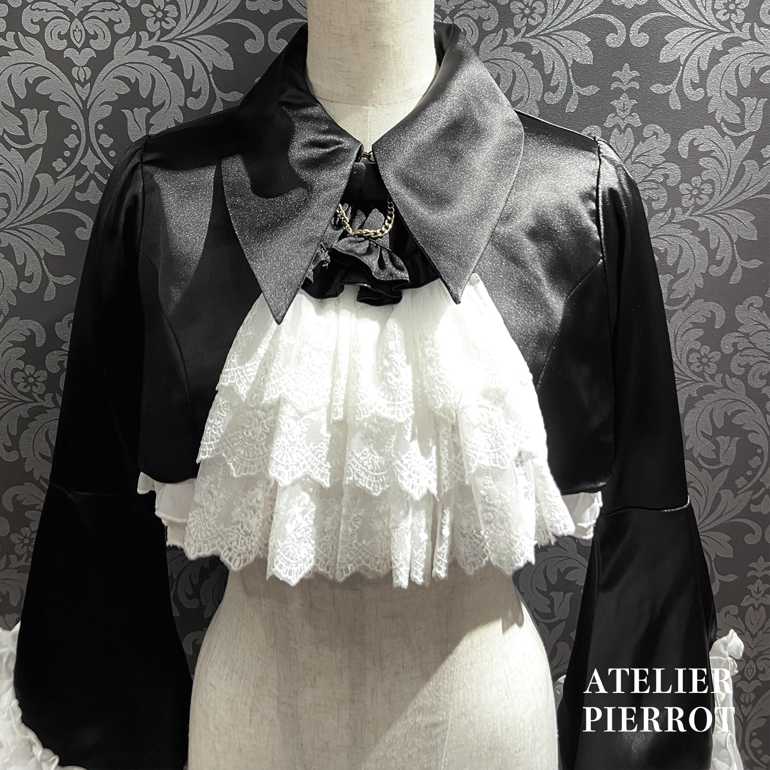 【ATELIER PIERROT】 Valkyrie Chaqueta de volante White/Burdeos/Navy/Negro x Blanco/Negro ★Lanzado a mediados a finales de agosto★