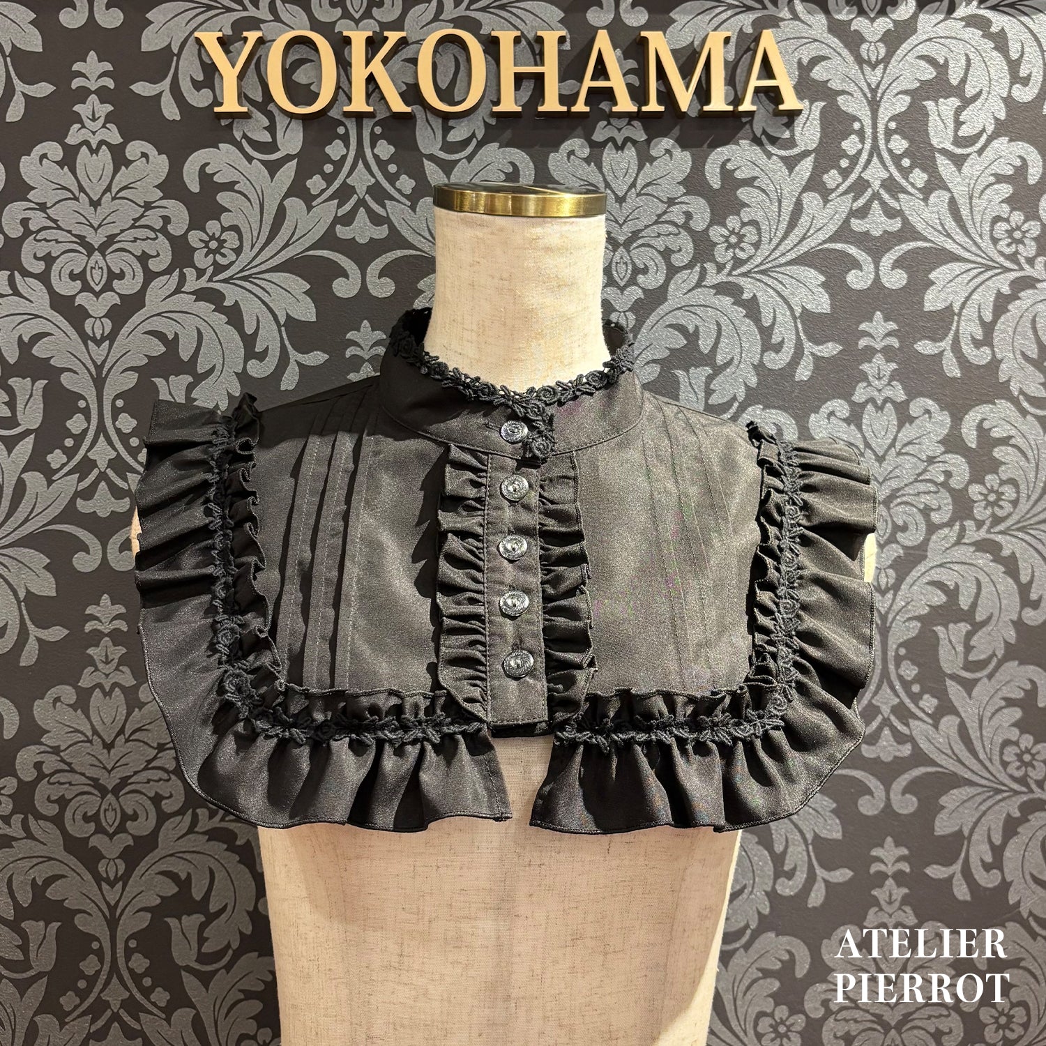 【ATELIER PIERROT】 츠케 칼라 / 서 칼라White/Black