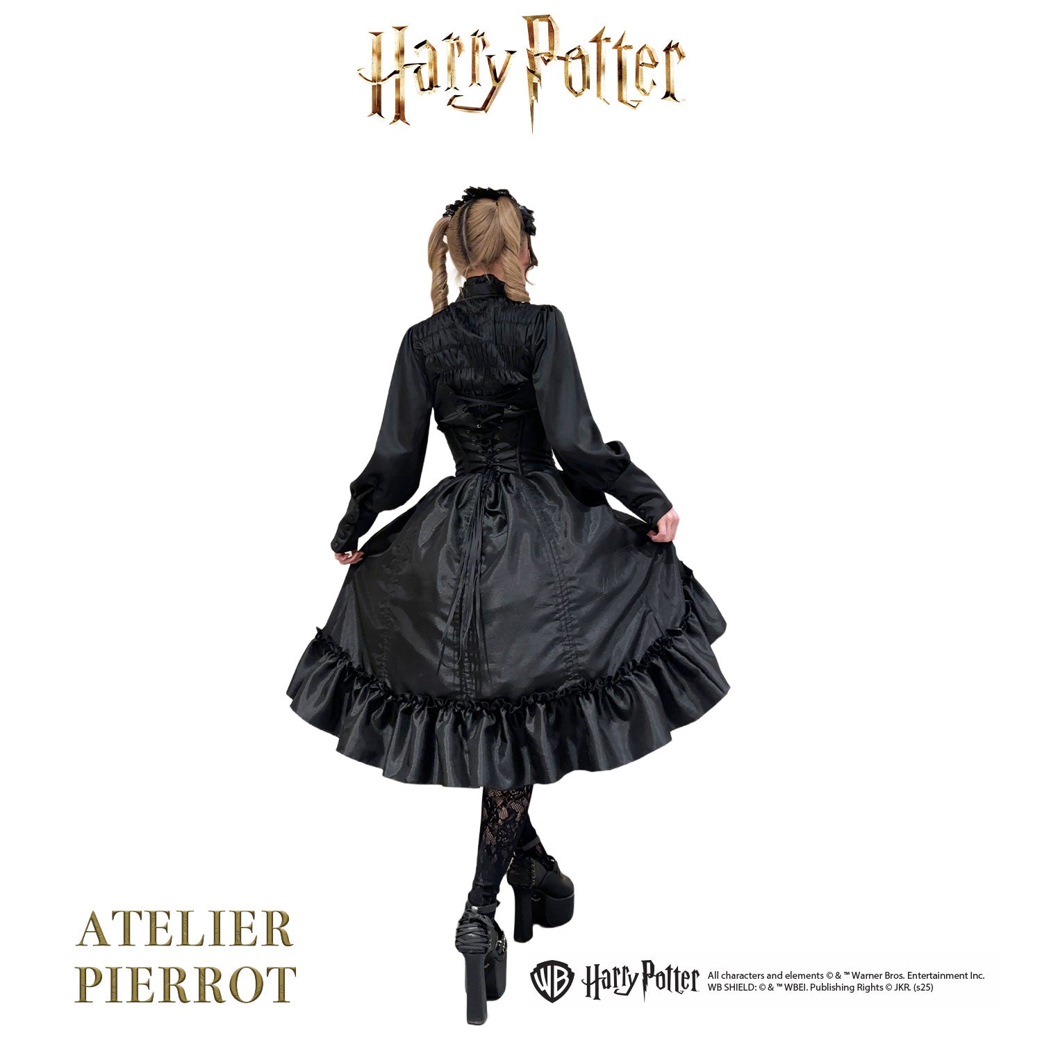 【ATELIER PIERROT】　Harry Potter ハリーポッター/編み上げヘッドドレス　グリフィンドール/スリザリン/ハッフルパフ/レイブンクロー