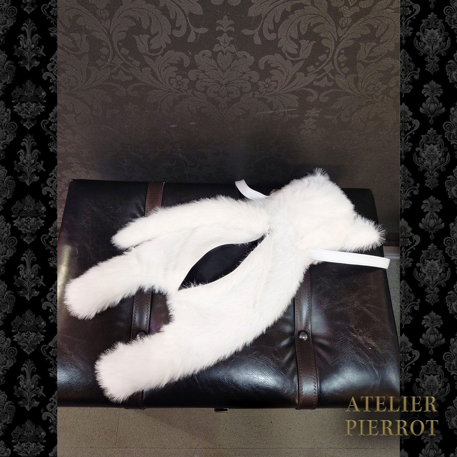 【ATELIER PIERROT】　Noir Neko Shoulder Bag　ホワイト/グレー/ブラック ★3月上旬～中旬入荷予定★