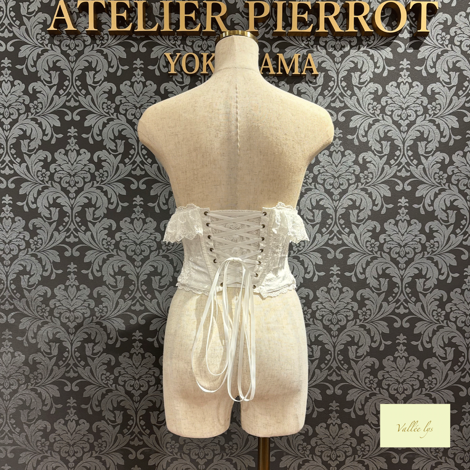 [Vallee Lys] Valleris Fleur de Brume Corset White/Pink/Bordeaux/Navy/Black★5 월 말에 출시되었습니다★