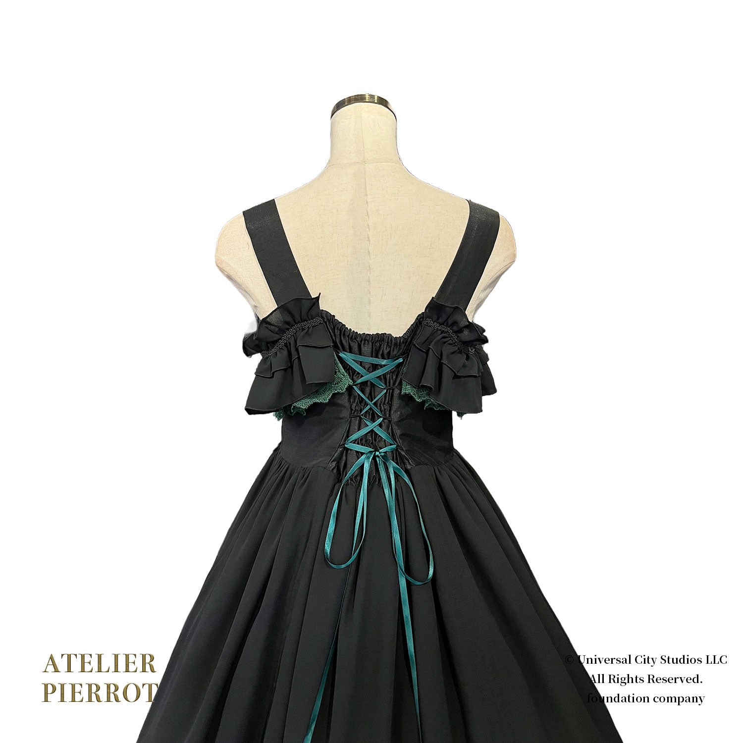 【ATELIER PIERROT] WICKED/Elphaba's Long Bustle JSK Noir x Vert/Noir x Noir