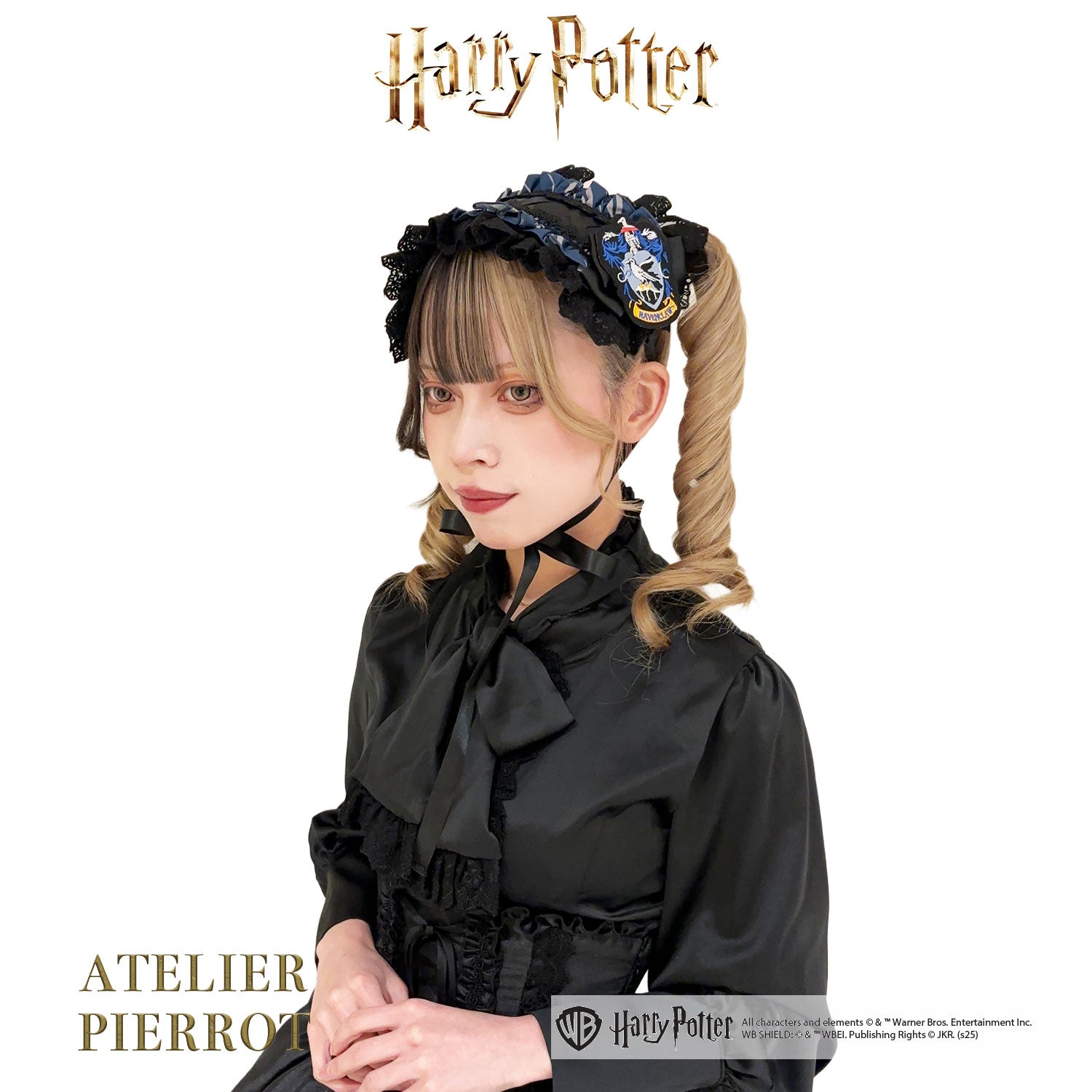 【ATELIER PIERROT】　Harry Potter ハリーポッター/編み上げヘッドドレス　グリフィンドール/スリザリン/ハッフルパフ/レイブンクロー