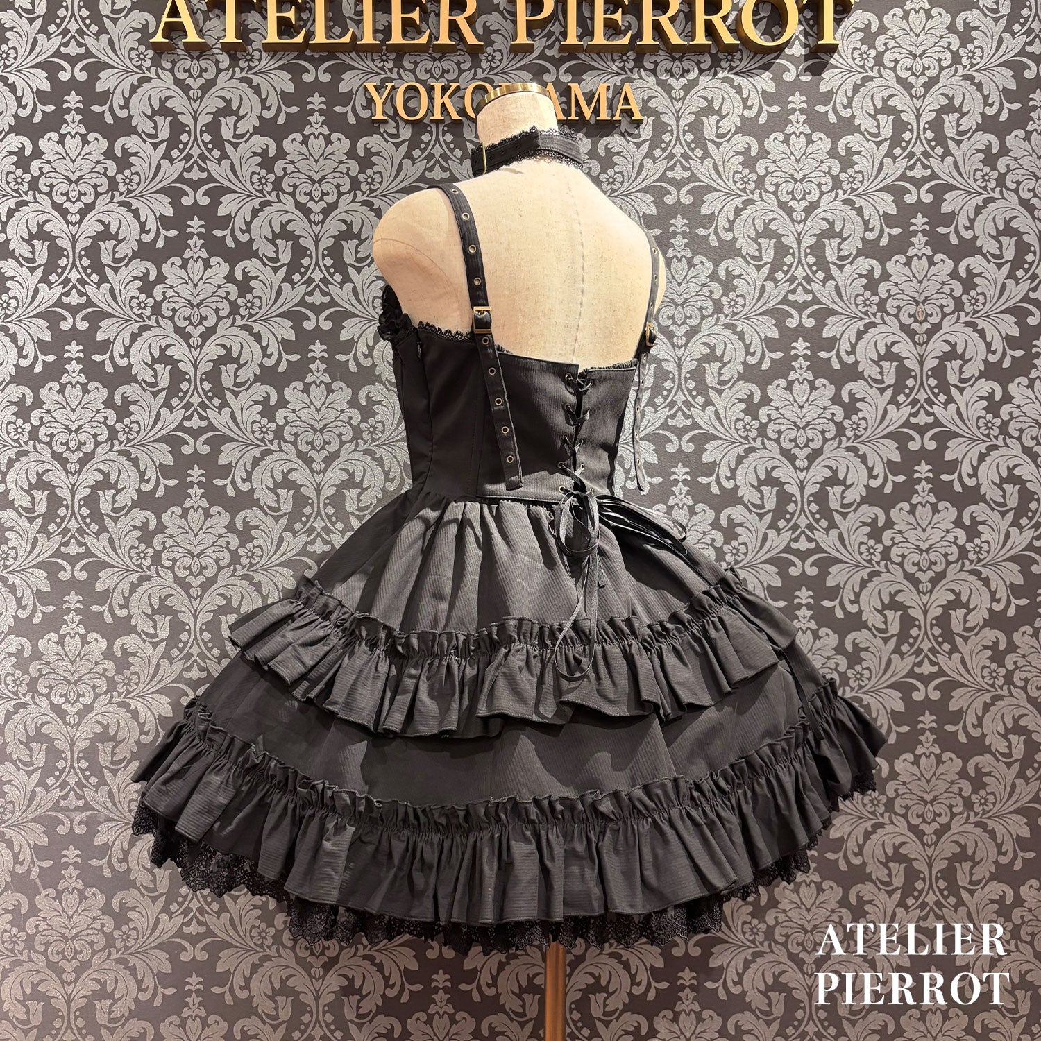 【ATELIER PIERROT】　★ご予約受付中★ Forbidden Prayer Choker Necklace Set  ホワイト/ブラック