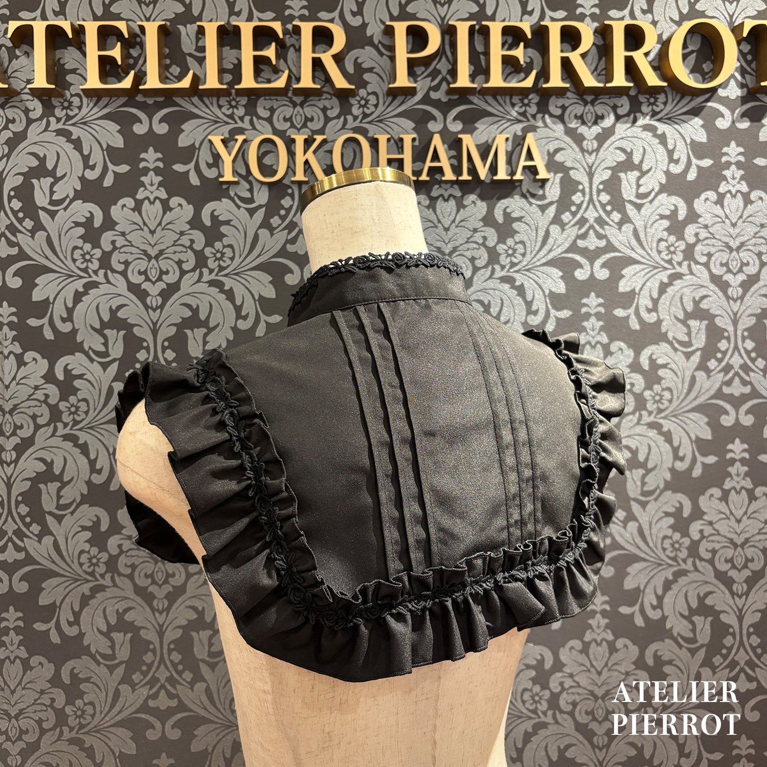 【ATELIER PIERROT】 츠케 칼라 / 서 칼라White/Black