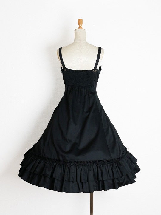 [Jeune fille victorienne] Robe victorienne Luke Floral Lillian Rose Ivoire/Black