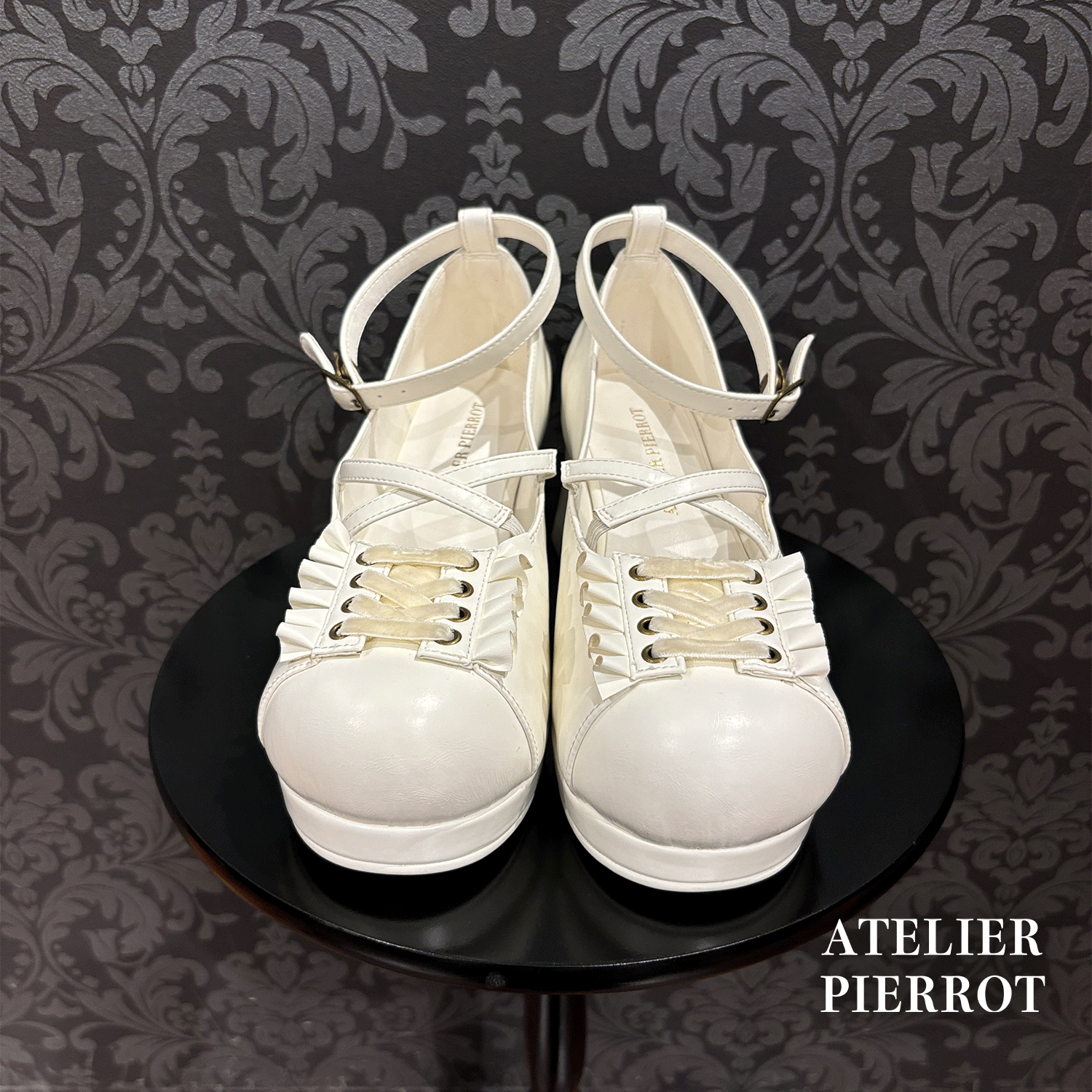 【ATELIER PIERROT】 마법에 걸린 코르셋 펌프 화이트/보르도/블랙 s/m/l/xl  ★4 월 중순에서 후반에 출시되었습니다★