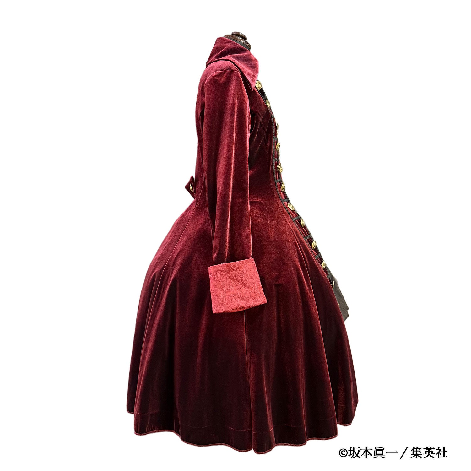 【ATELIER PIERROT】　「 イノサン 」 ロングジャケット　赤 ( 刺繍あり ) /青( 刺繍なし ) /黒 ( 刺繍なし ) 　