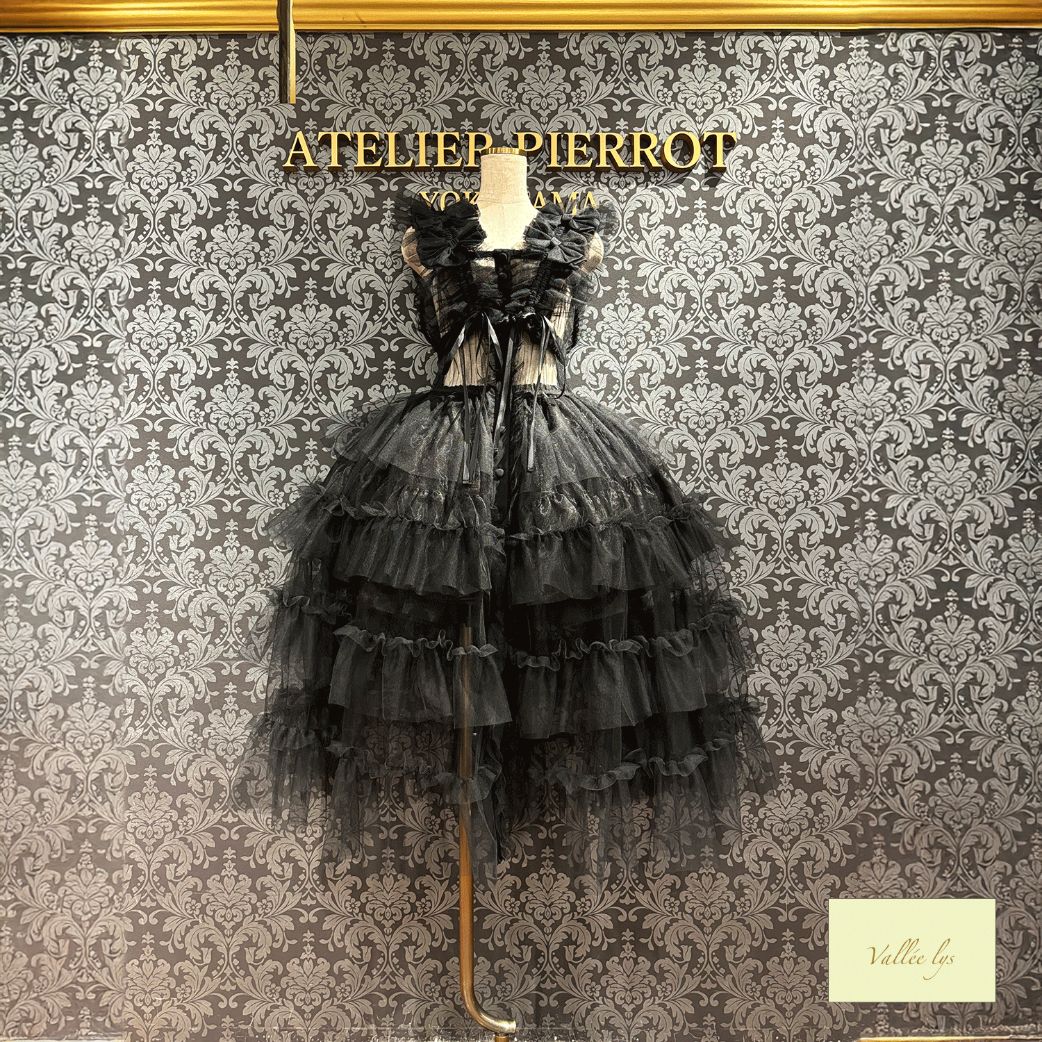 【Vallée lys】ヴァレリス　Nocturne Tulle Jumper Skirt　ホワイト/ボルドー/パープル/ブラック　★4月中旬~下旬発売★