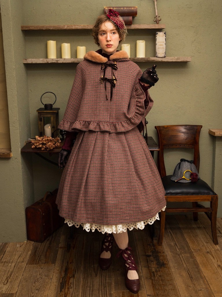 [Doncella victoriana] Doncella victoriana★Ahora aceptando reservas★Capa de Lady SherlockBordeauxVerificar/Verificar en la nube