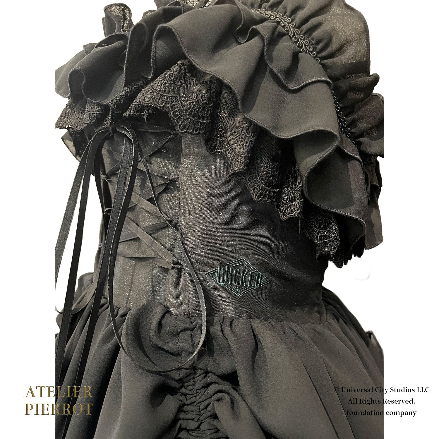 【ATELIER PIERROT] WICKED/Elphaba's Long Bustle JSK Noir x Vert/Noir x Noir
