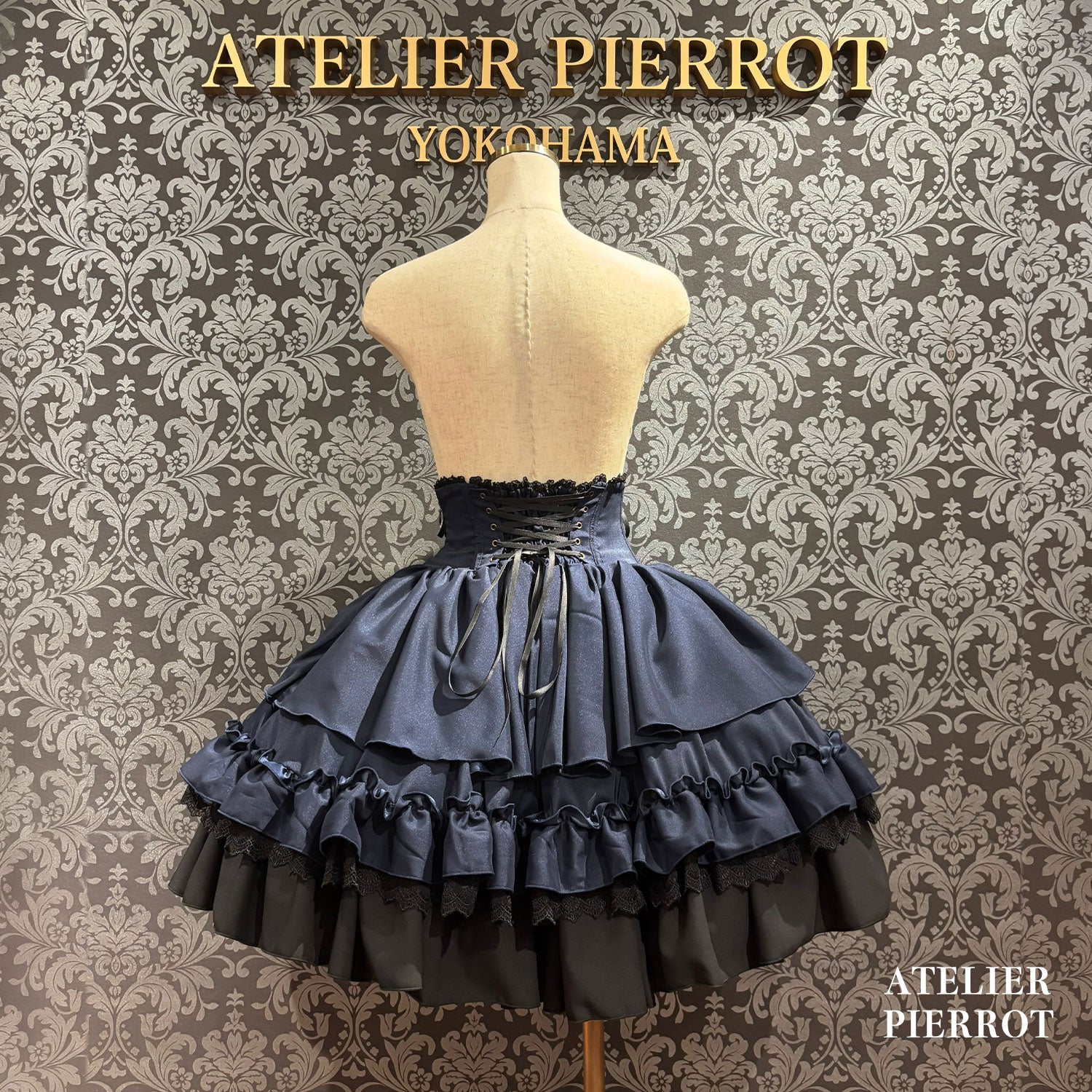 【ATELIER PIERROT】　★ご予約受付中★ Eternal Doll Corset Skirt　ホワイト/ピンク/ボルドー/パープル/ネイビー/ブラック