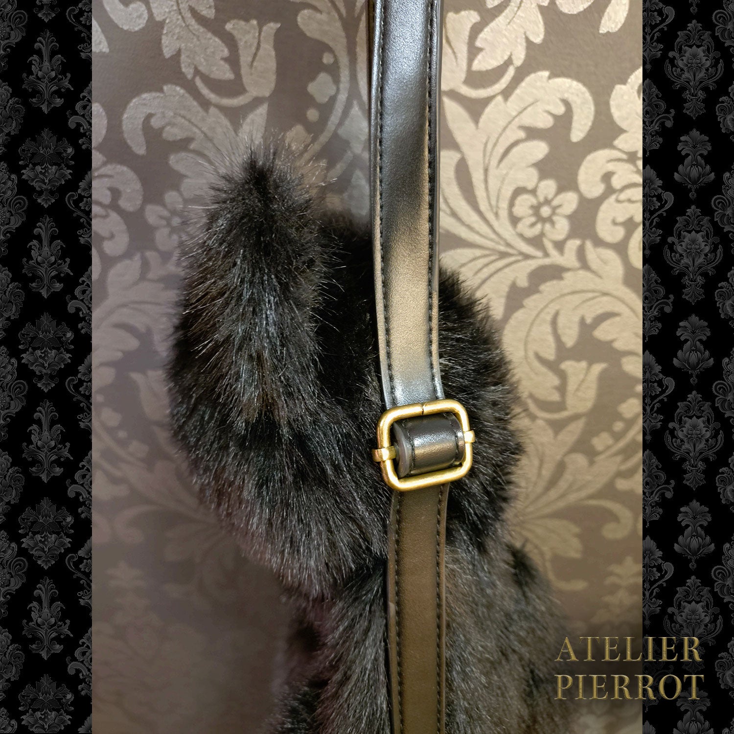 【ATELIER PIERROT】　Noir Neko Shoulder Bag　ホワイト/グレー/ブラック ★3月上旬～中旬入荷予定★