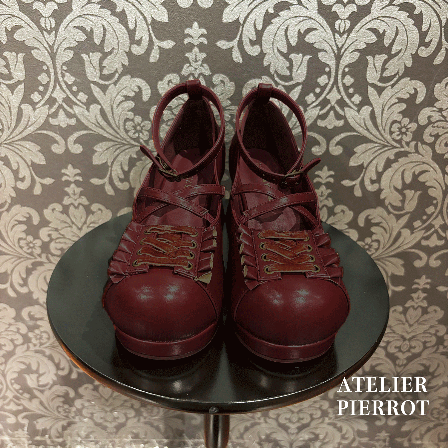 【ATELIER PIERROT】 Verzauberte Korsettpumpen weiß/bordeaux/schwarz S/m/l/xl  ★Mitte bis Ende April veröffentlicht★