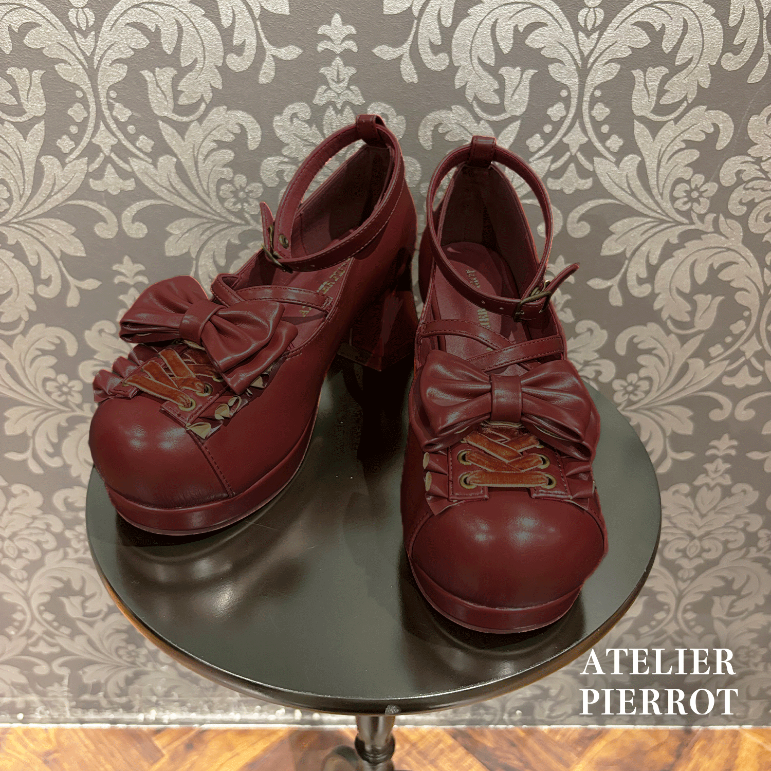 【ATELIER PIERROT】 마법에 걸린 코르셋 펌프 화이트/보르도/블랙 s/m/l/xl  ★4 월 중순에서 후반에 출시되었습니다★