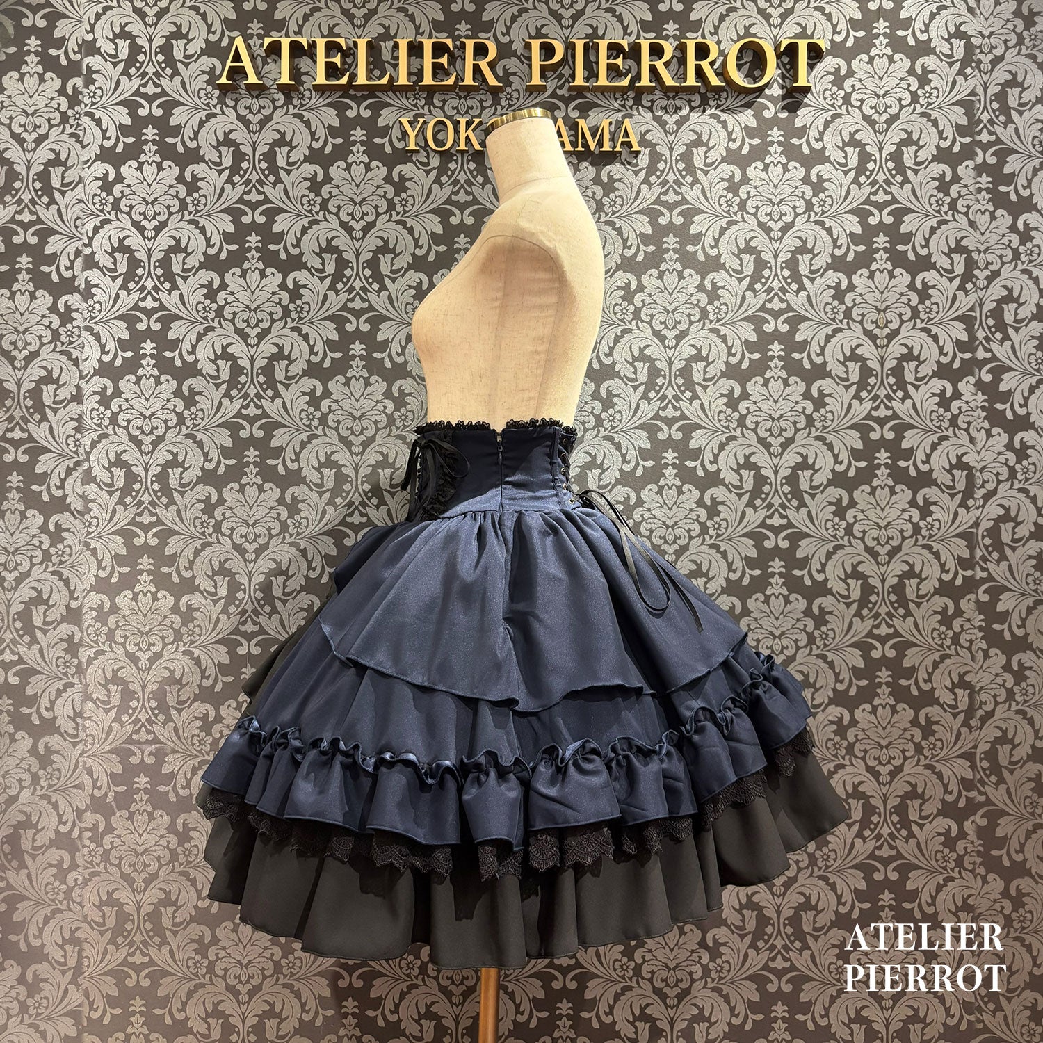 【ATELIER PIERROT】　★ご予約受付中★ Eternal Doll Corset Skirt　ホワイト/ピンク/ボルドー/パープル/ネイビー/ブラック