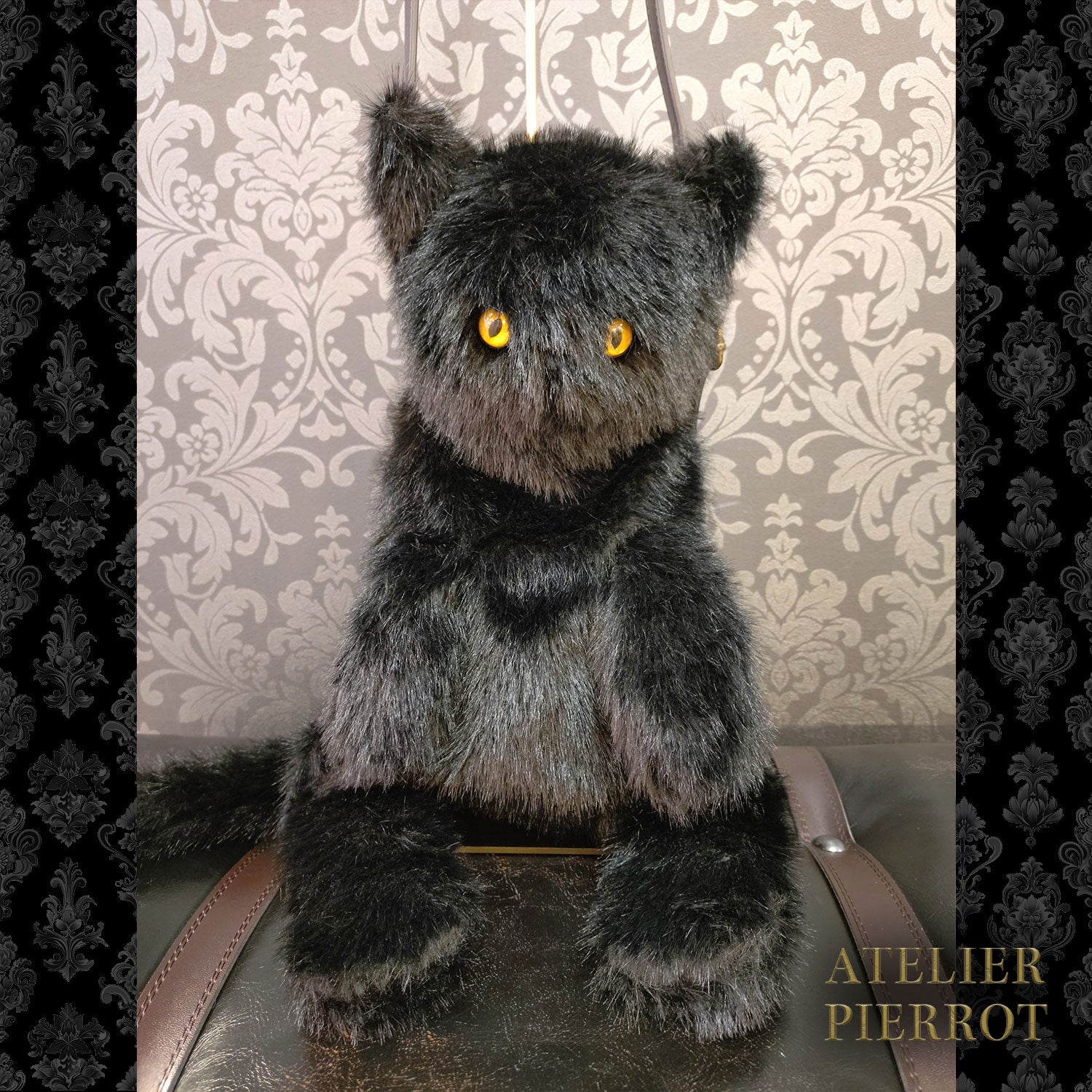 【ATELIER PIERROT】　Noir Neko Shoulder Bag　ホワイト/グレー/ブラック ★3月上旬～中旬入荷予定★