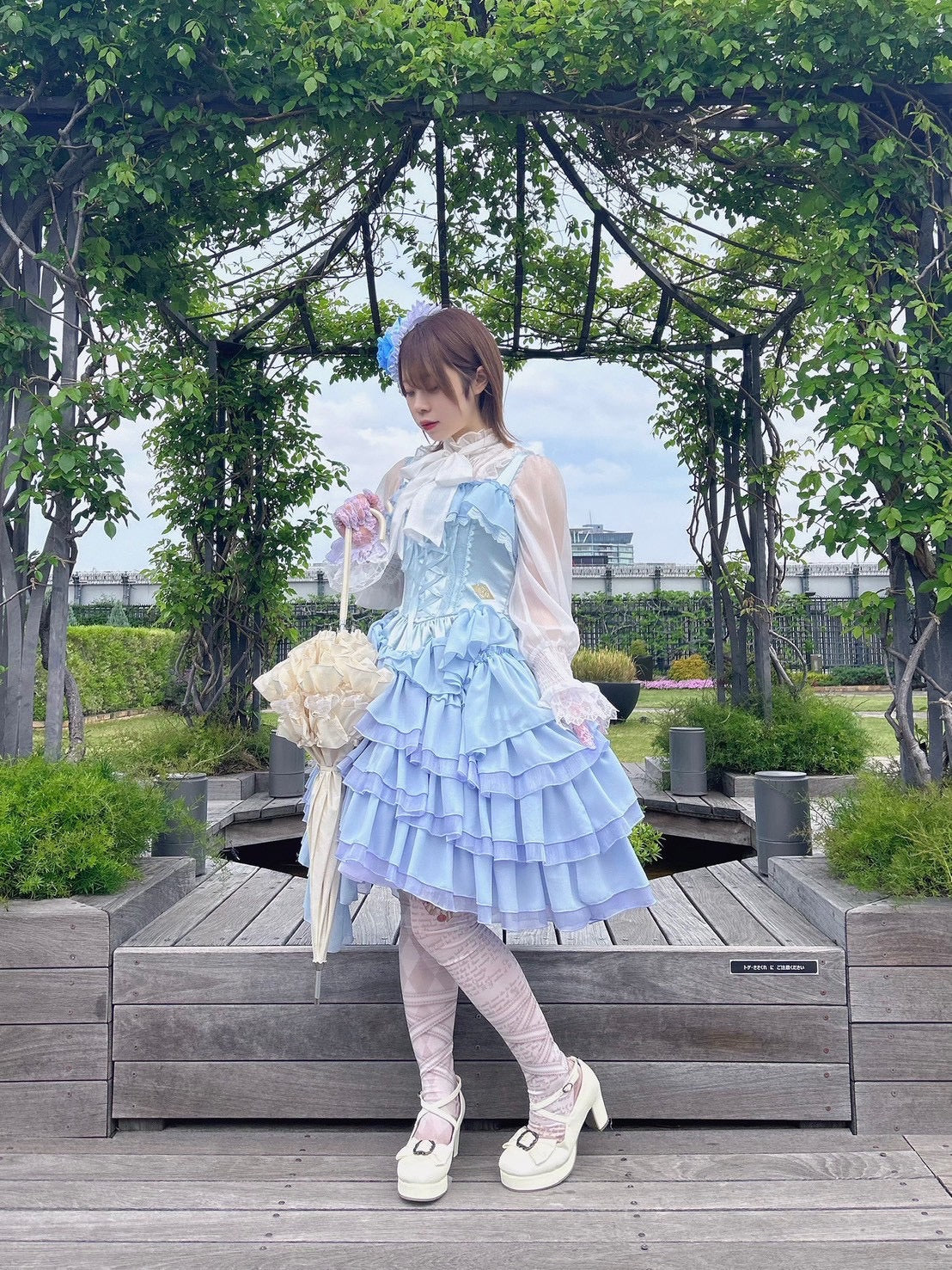 【Vallée lys】ヴァレリス　WICKED/Glinda’s Nonette JSK　ピンク／サックス