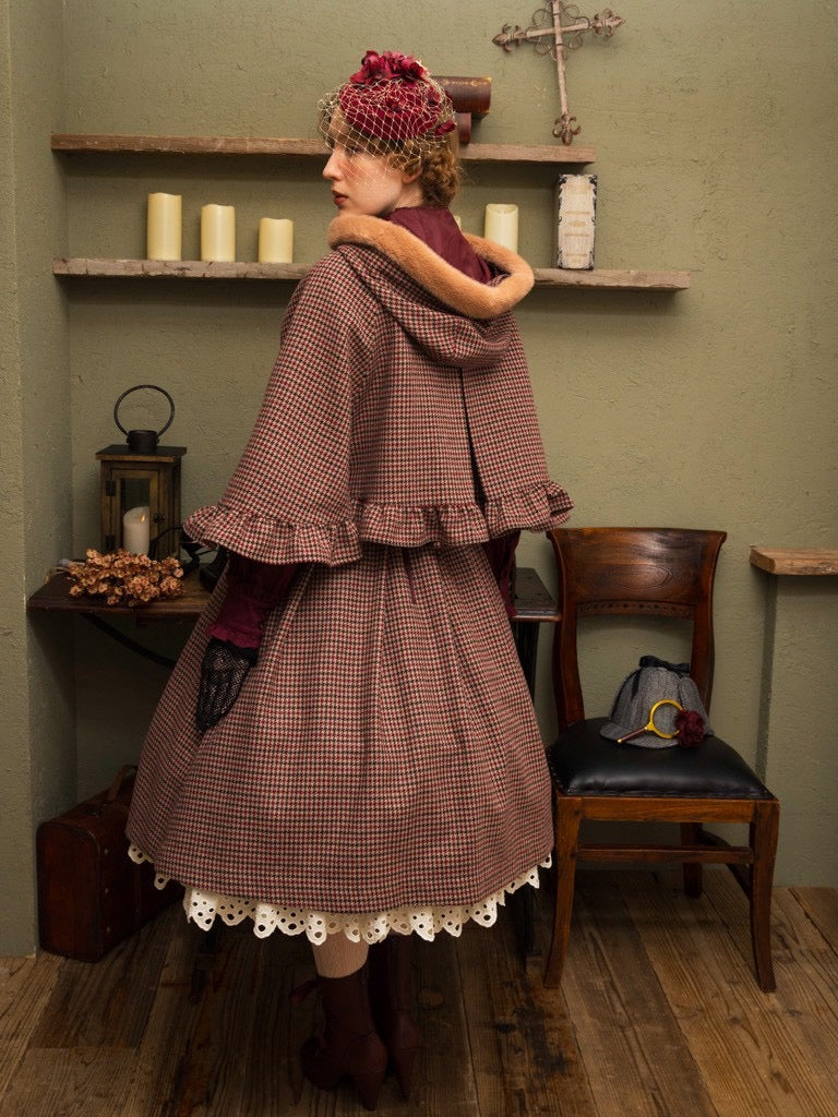 [Doncella victoriana] Doncella victoriana★Ahora aceptando reservas★Capa de Lady SherlockBordeauxVerificar/Verificar en la nube