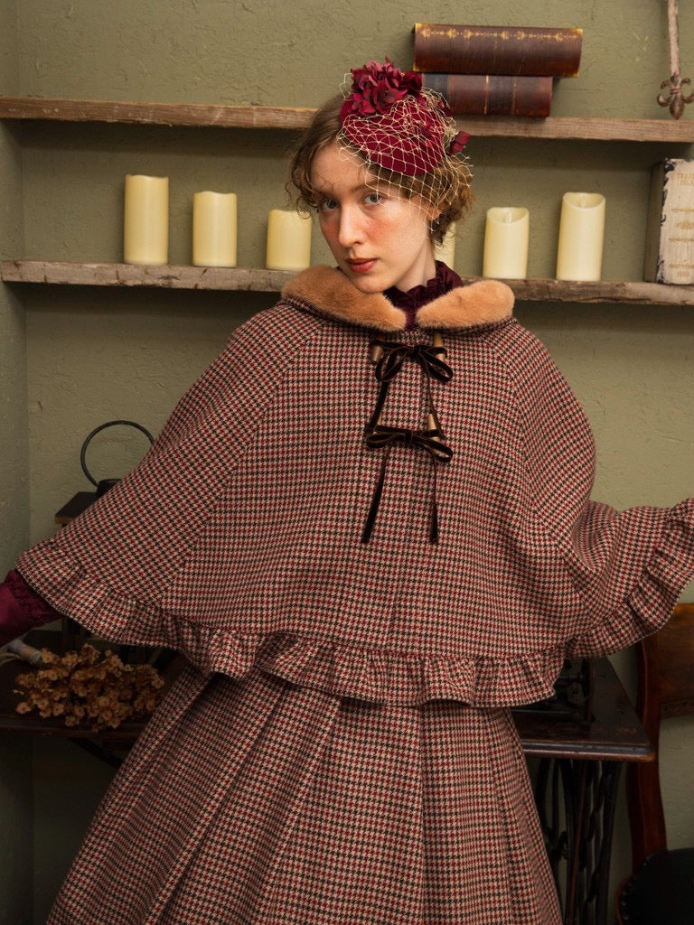 [Doncella victoriana] Doncella victoriana★Ahora aceptando reservas★Capa de Lady SherlockBordeauxVerificar/Verificar en la nube